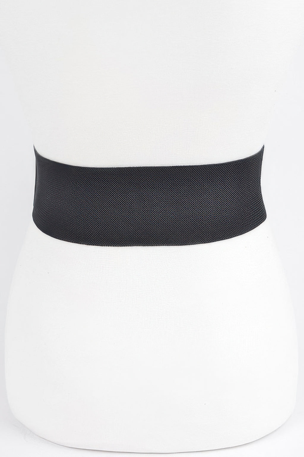 Black multi metal elastic belt, wide elastic band with textured finish