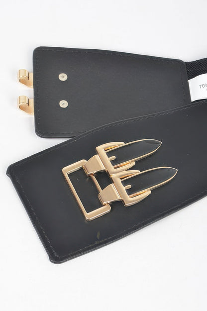 Metal Buckle Elastic Belt - Tigbul's Variety Fashion Shop