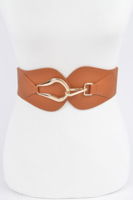 Metal Buckle Elastic Belt - Tigbul's Variety Fashion Shop
