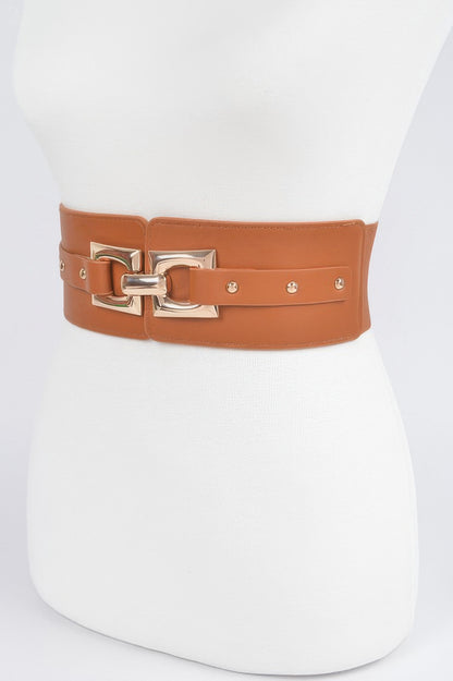 Metal Buckle Elastic Belt - Tigbul's Variety Fashion Shop