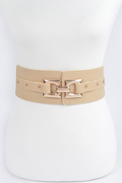 Metal Buckle Elastic Belt - Tigbul's Variety Fashion Shop