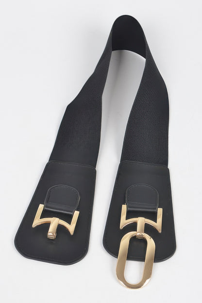 Metal Buckle Elastic Belt - Tigbul's Variety Fashion Shop