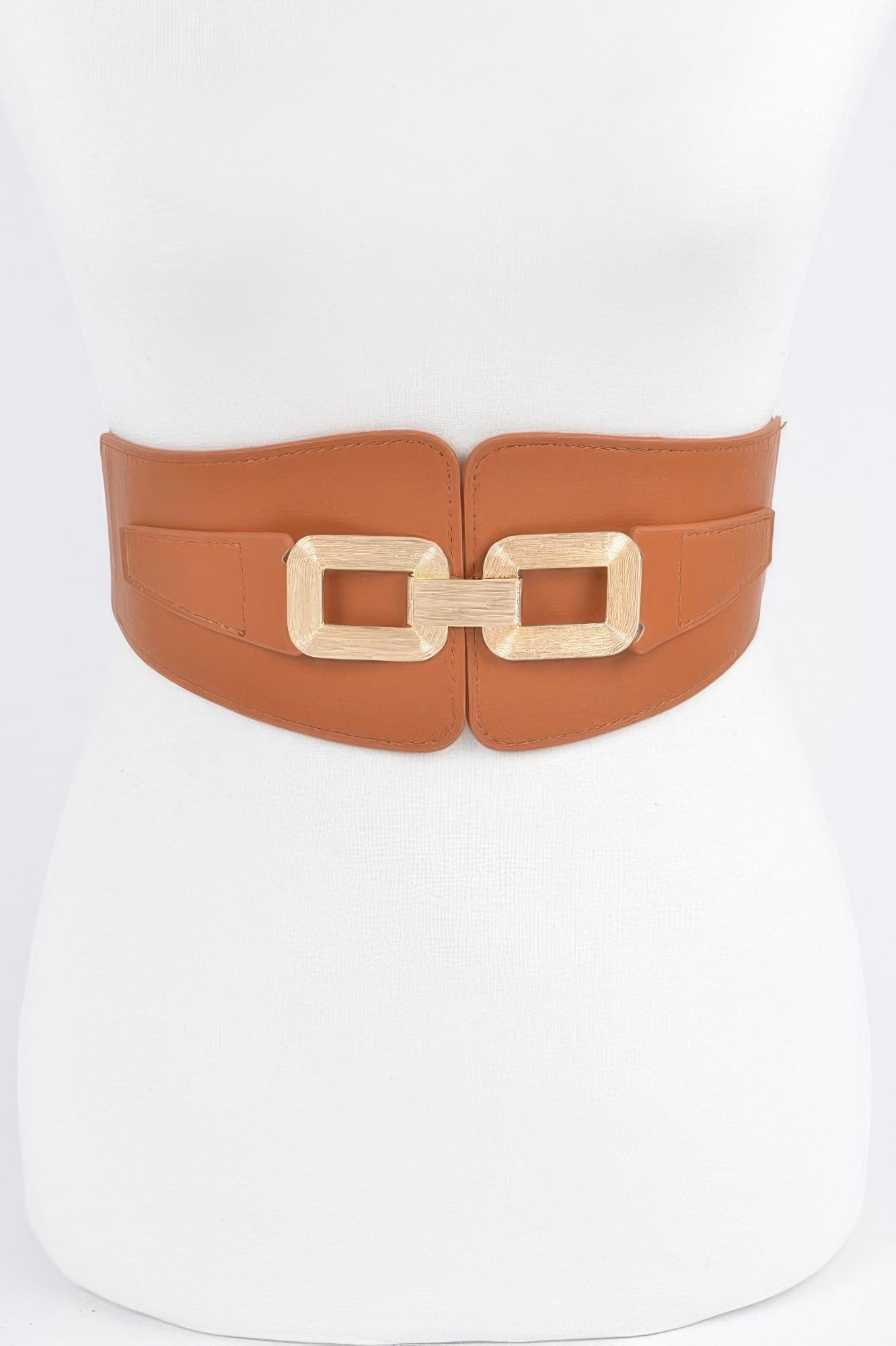 Wide Metal Link Elastic Belt - Tigbul's Variety Fashion Shop