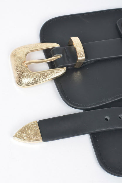 Wide Belt Buckle Plus Size Elastic Belt - Tigbul's Variety Fashion Shop