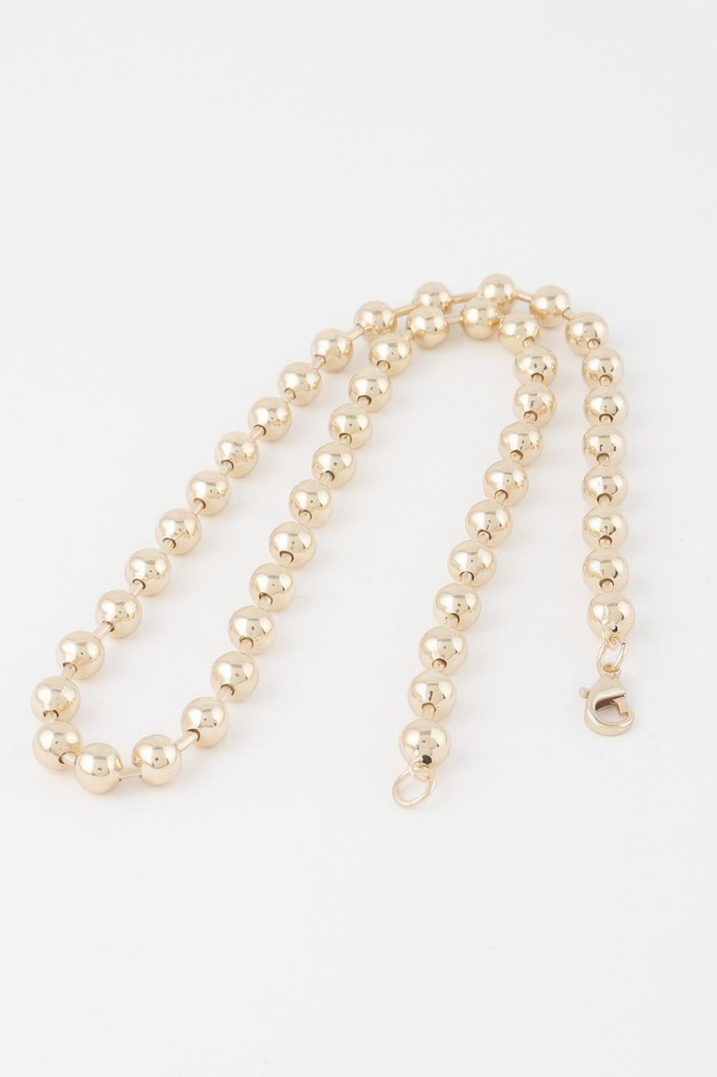 Metal Ball Beaded Short Necklace - Tigbul's Variety Fashion Shop