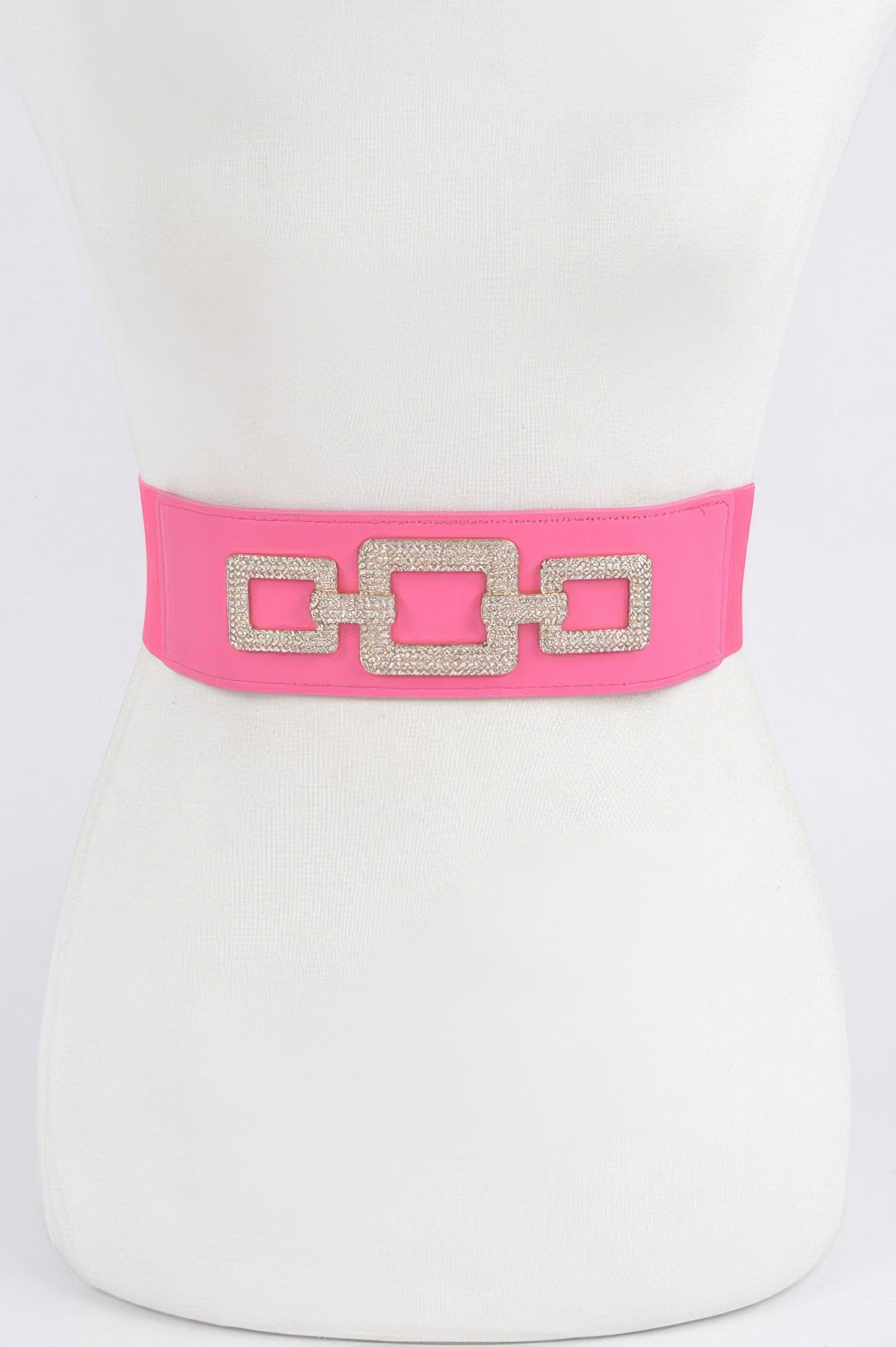 Rhinestone Link Elastic Belt - Tigbul's Variety Fashion Shop