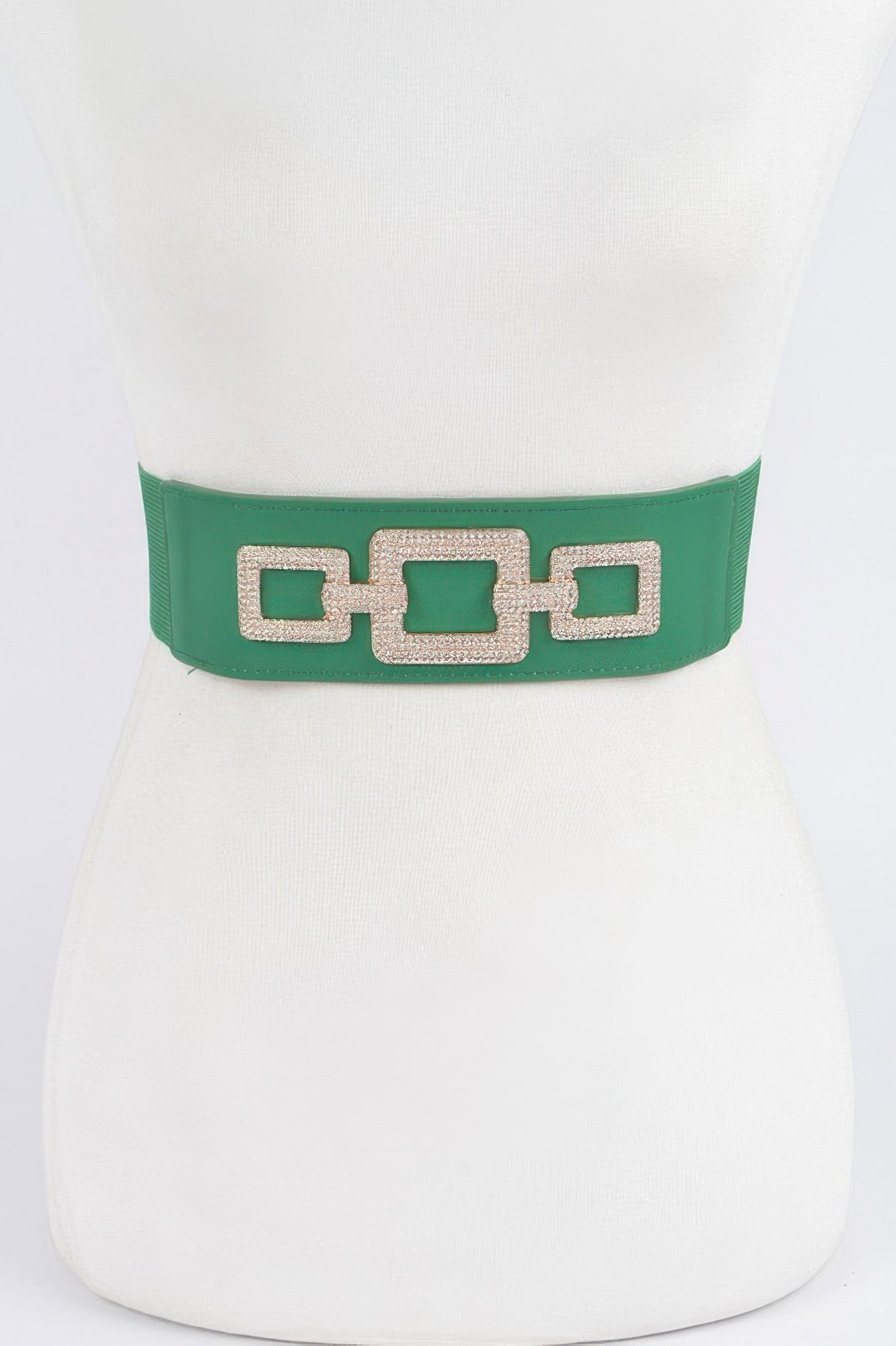 Rhinestone Link Elastic Belt - Tigbul's Variety Fashion Shop