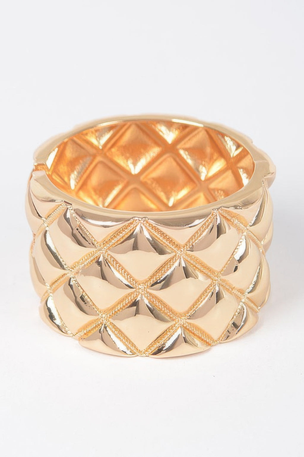 Metal Diagonal Shape Cuff Bracelet - Tigbul's Variety Fashion Shop