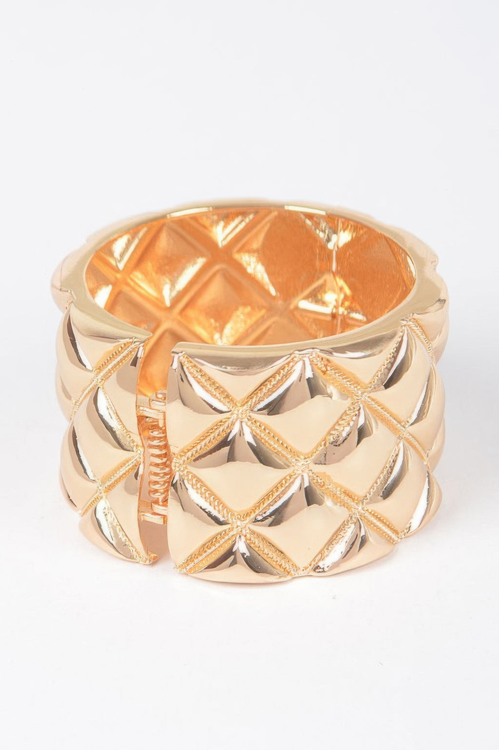 Metal Diagonal Shape Cuff Bracelet - Tigbul's Variety Fashion Shop