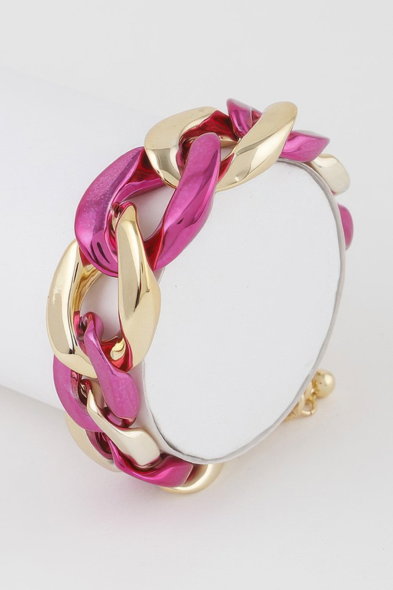 Two Toned Twisted Chain Bracelet - Tigbul's Variety Fashion Shop