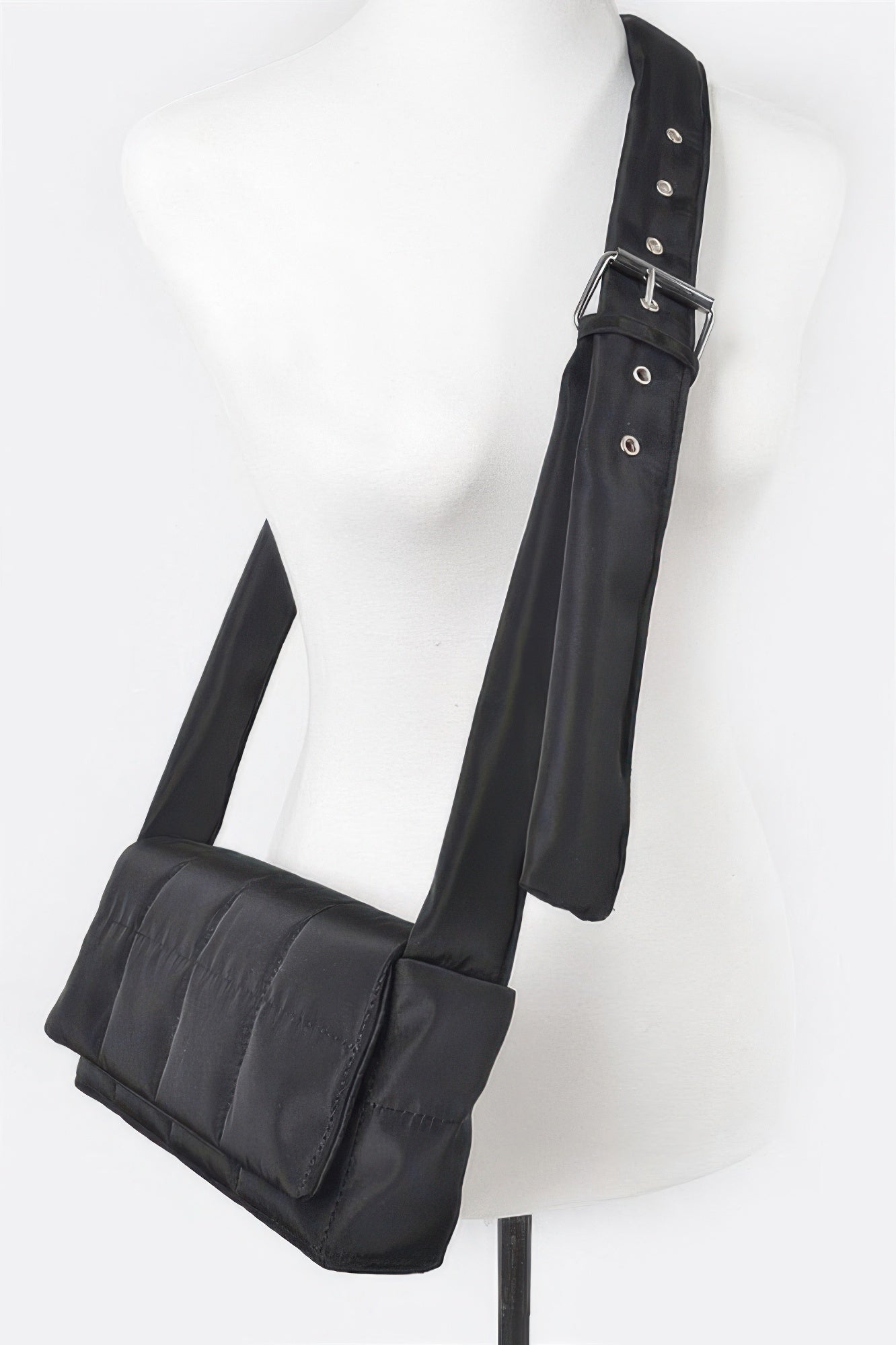 Nylon Padded Crossbody Bag - Tigbul's Variety Fashion Shop