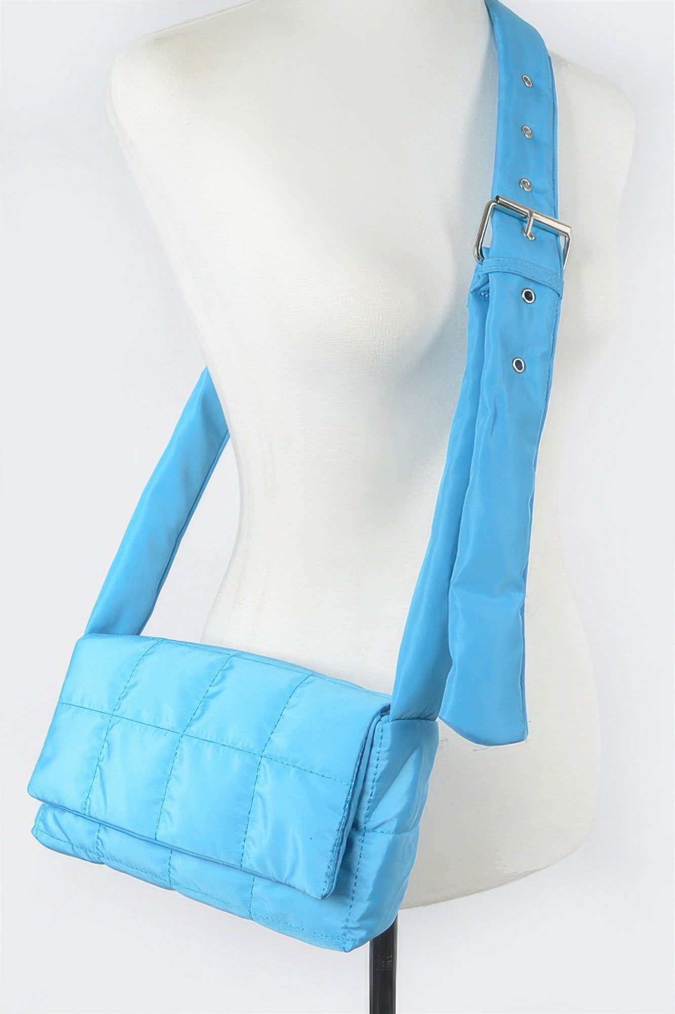 Nylon Padded Crossbody Bag - Tigbul's Variety Fashion Shop