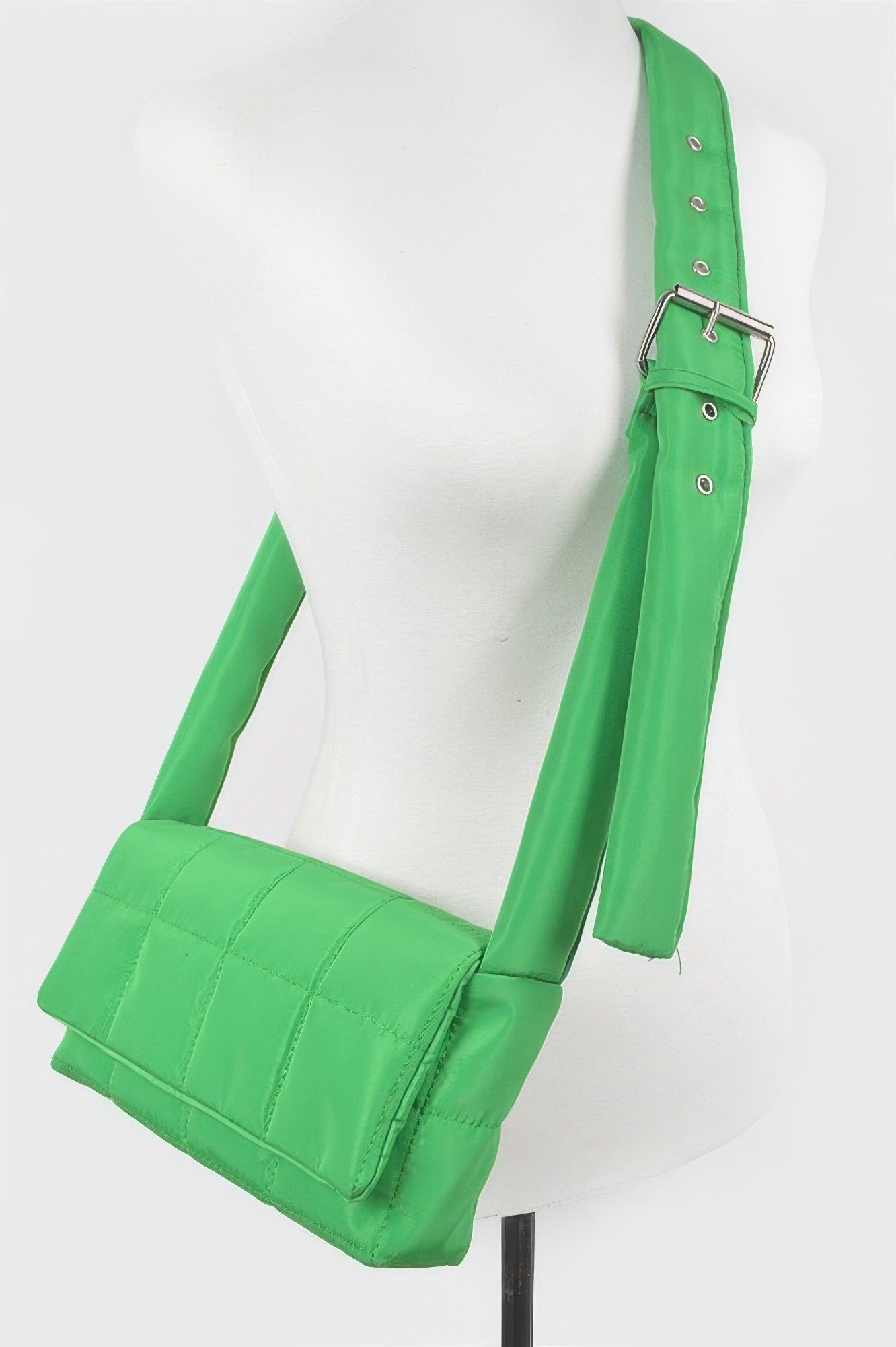 Nylon Padded Crossbody Bag - Tigbul's Variety Fashion Shop
