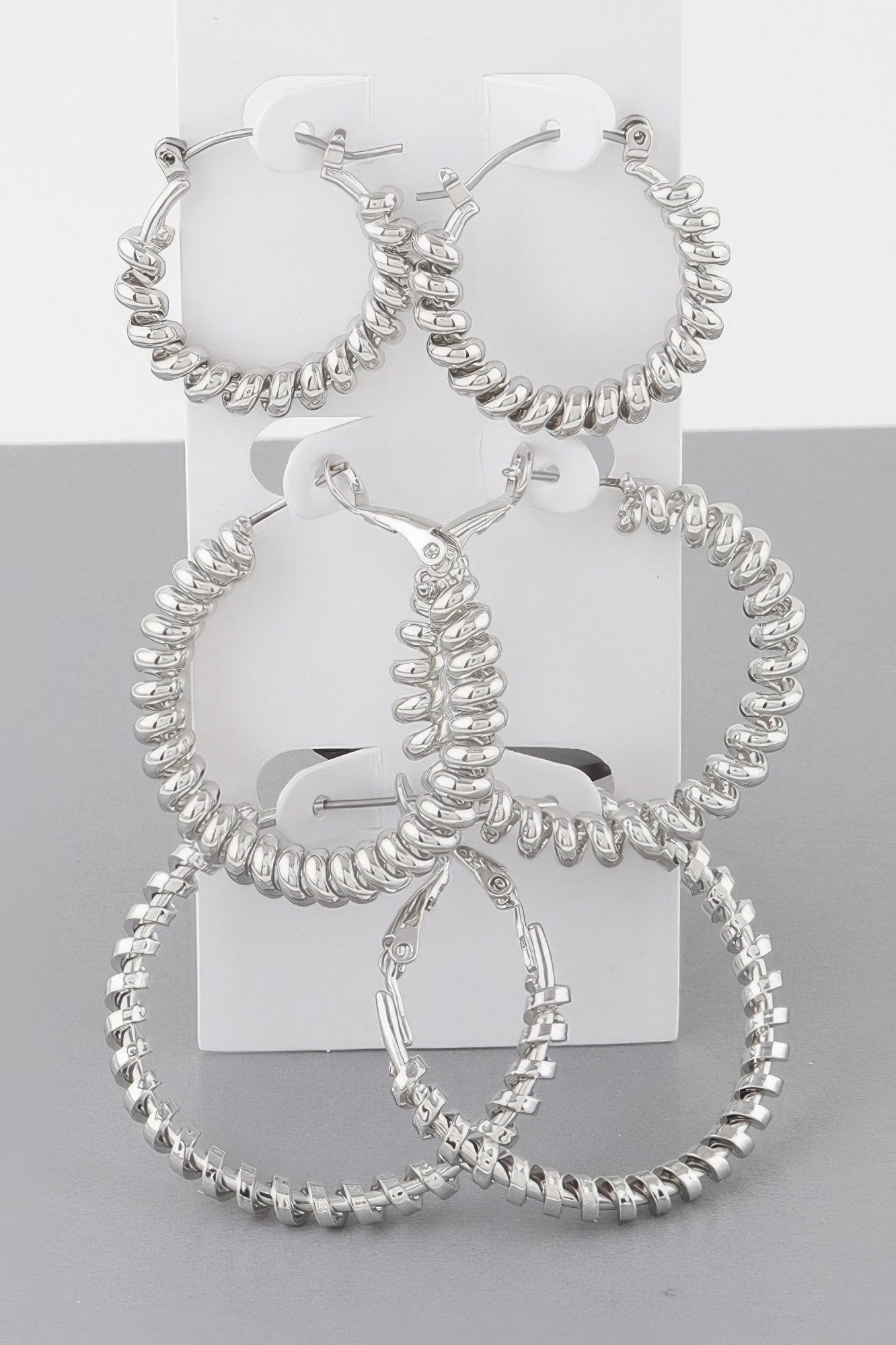 Multi Wrapped Hoop Earrings Set - Tigbul's Variety Fashion Shop