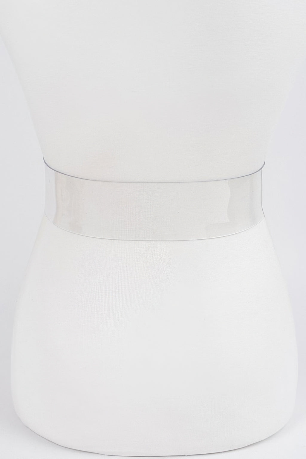 Transparent belt band with smooth clear finish