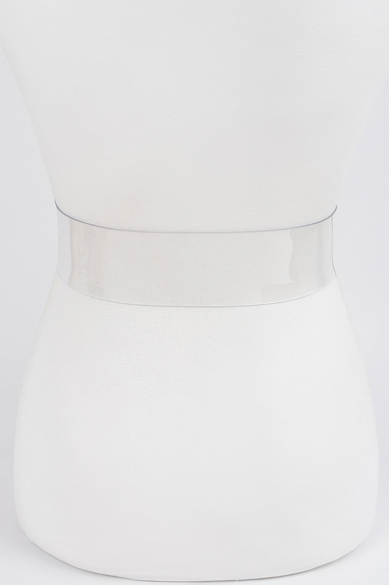 Transparent belt band with smooth clear finish