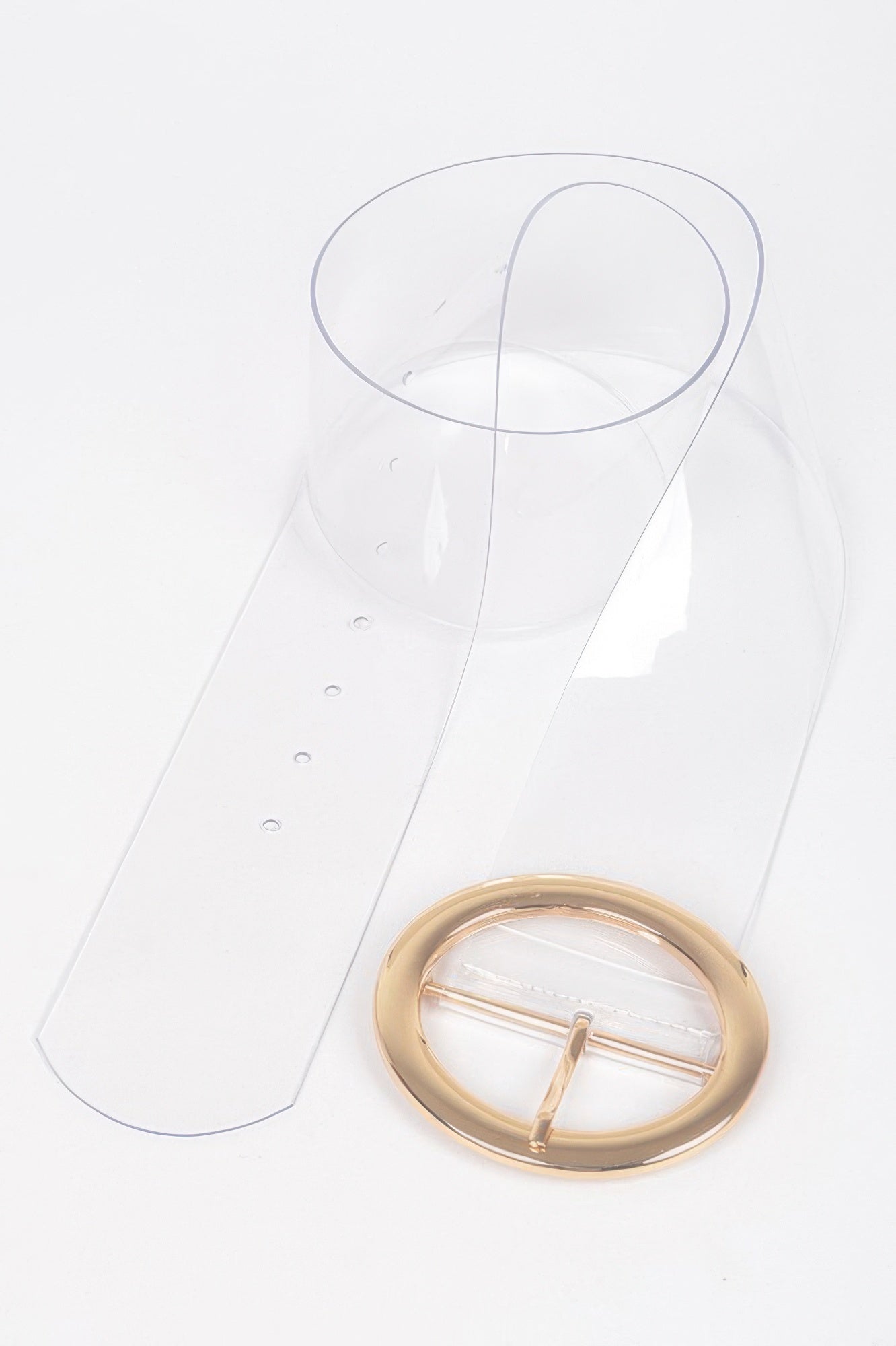 Transparent Round Buckle Belt - Tigbul's Variety Fashion Shop