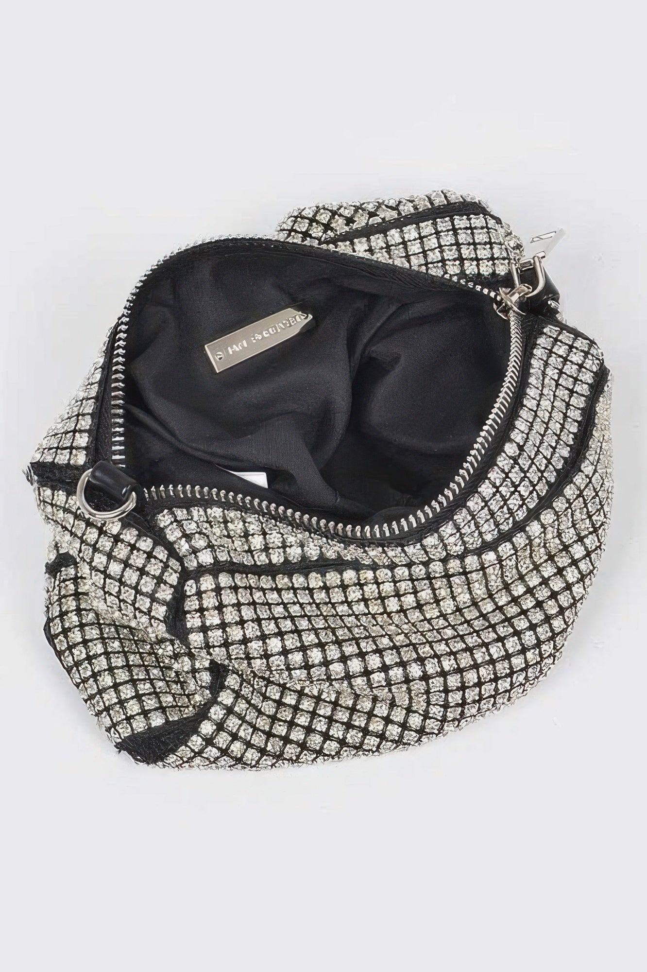 Oversized Rhinestone Bag W Link Chain - Tigbul's Variety Fashion Shop