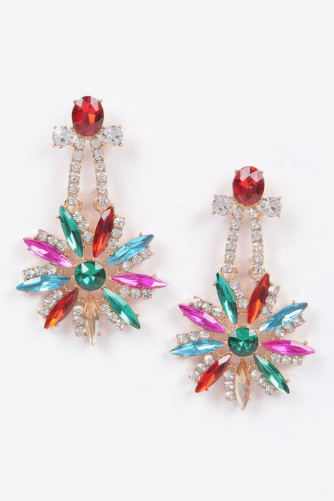 Rhinestone Dangle Earring - Tigbul's Variety Fashion Shop