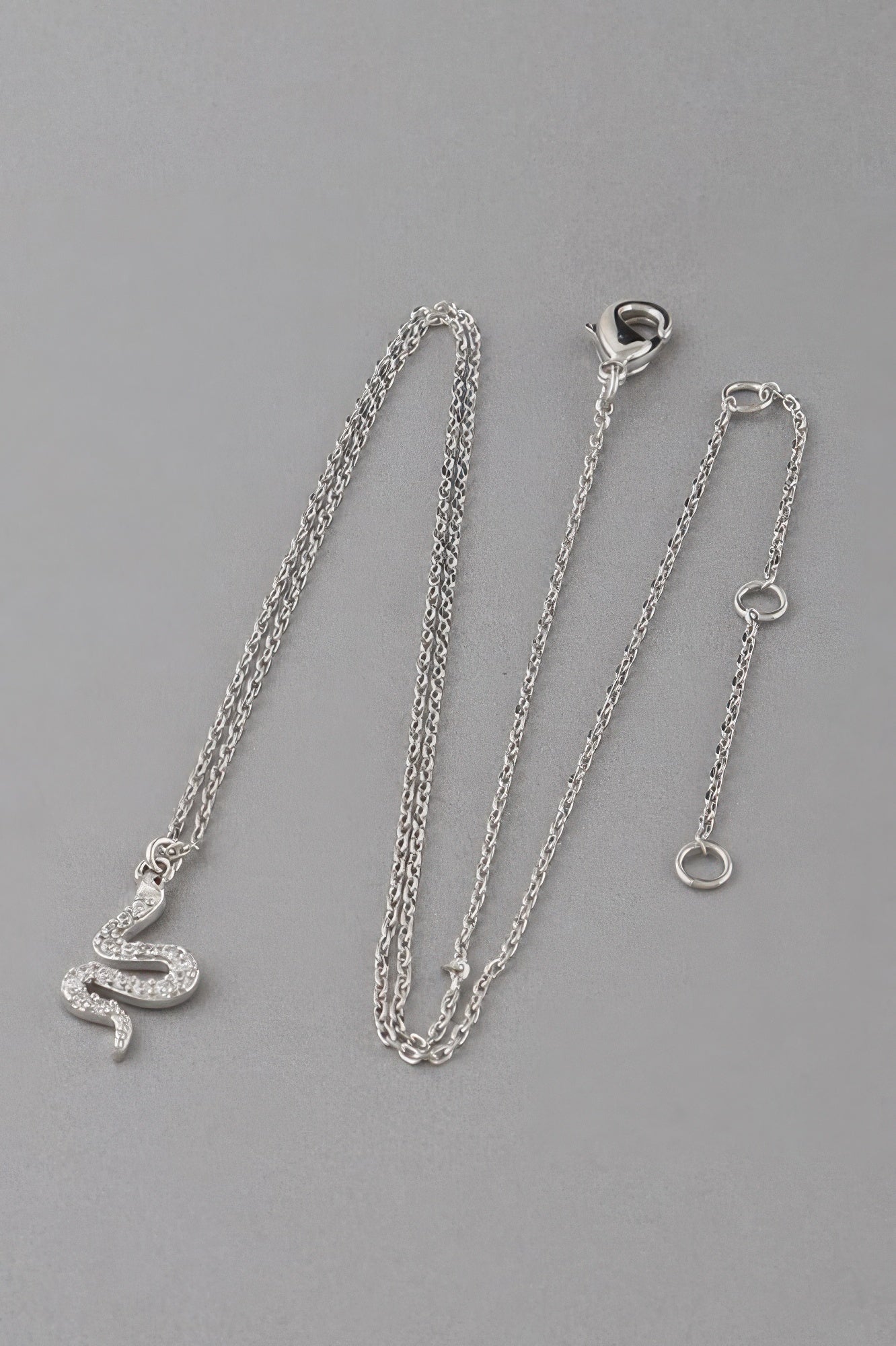Rhinestone Snake Pendant Necklace - Tigbul's Variety Fashion Shop