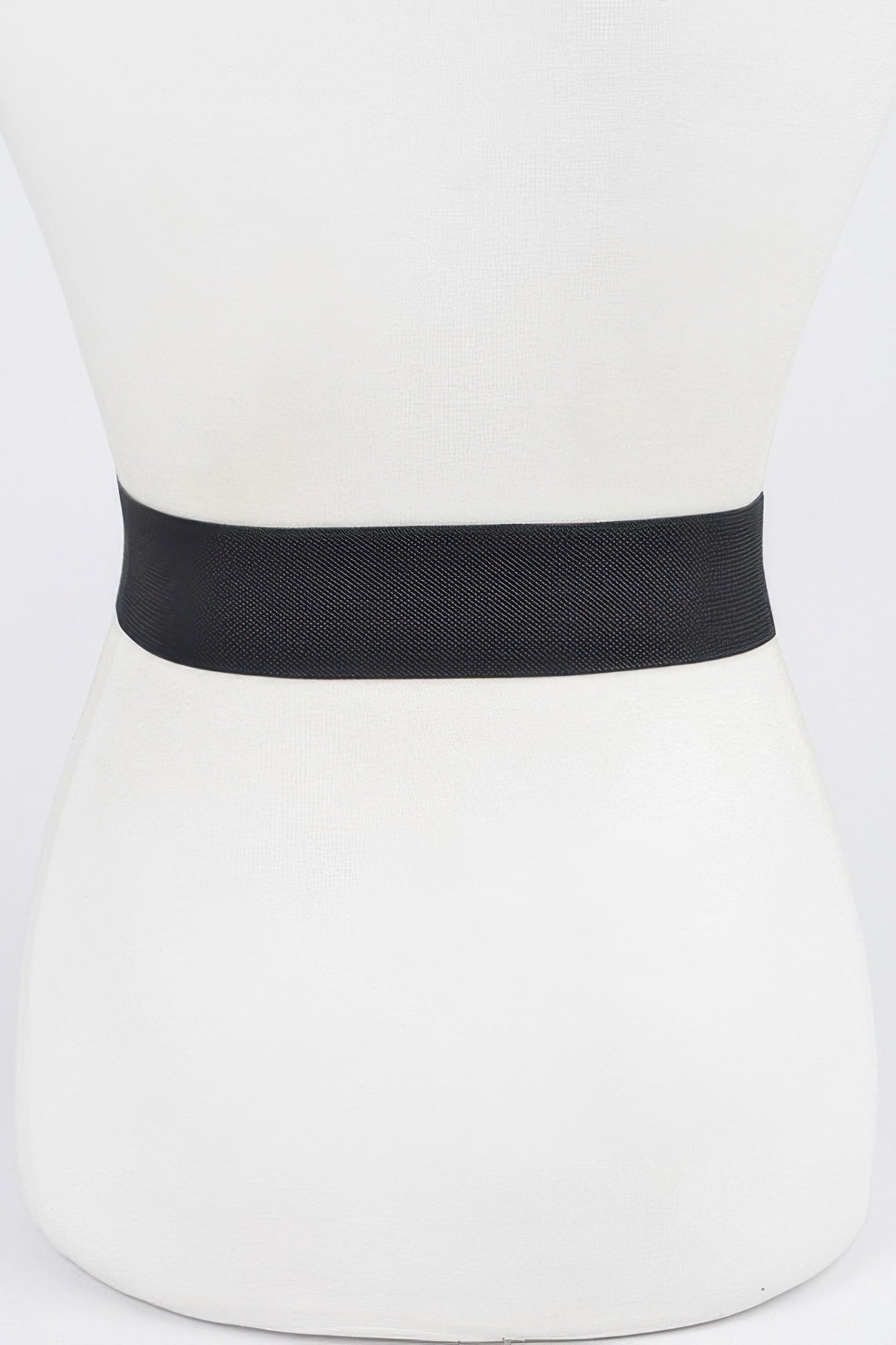 Twist Link Cuff elastic belt, wide black elastic band only