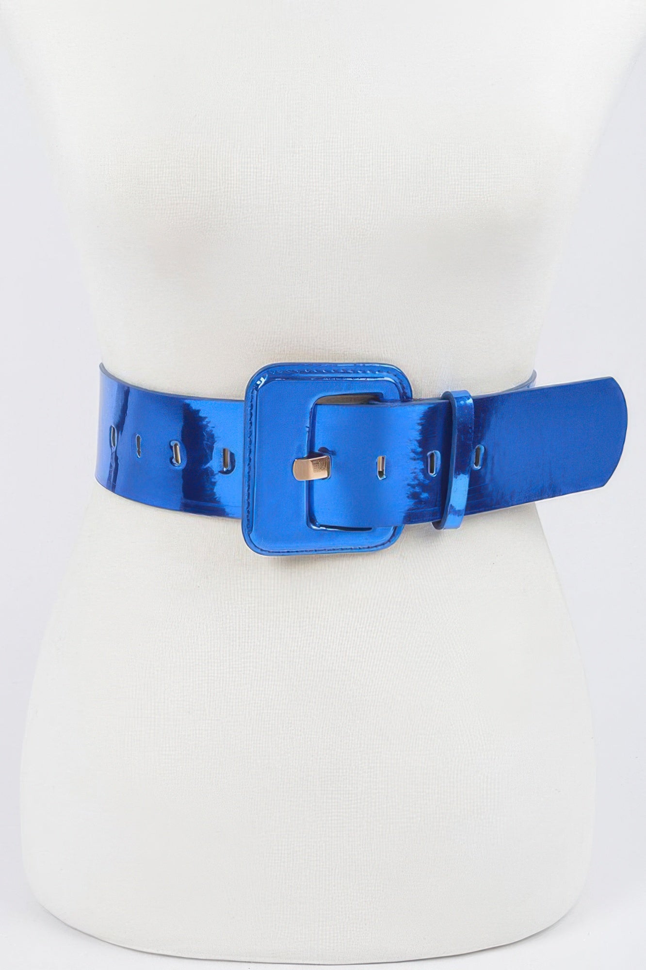 Wide Mirror Pu Belt - Tigbul's Variety Fashion Shop