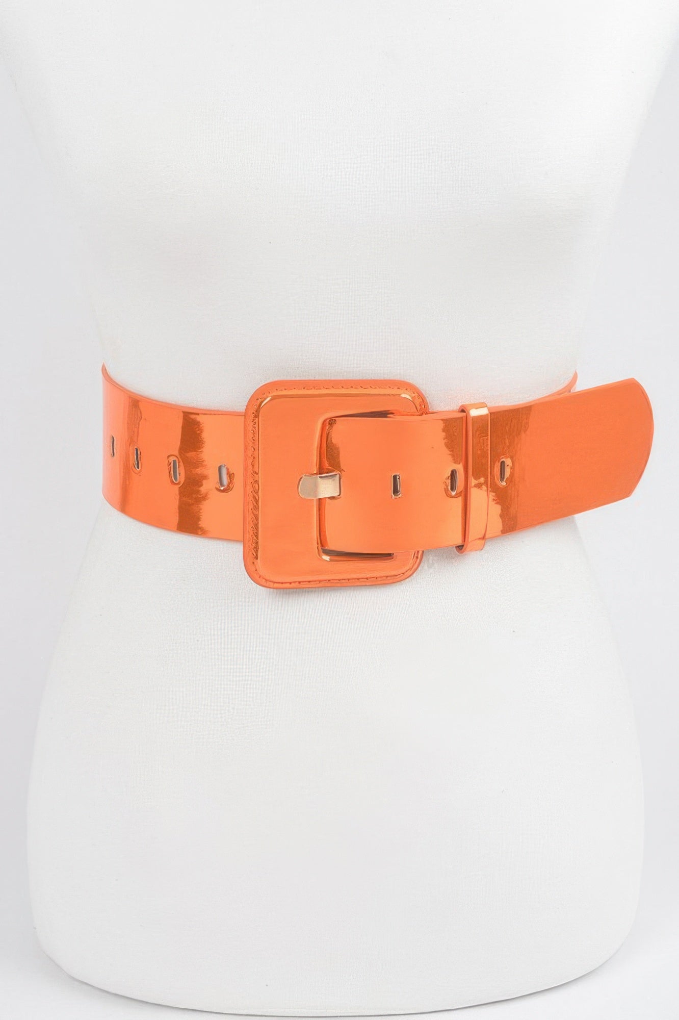 Wide Mirror Pu Belt - Tigbul's Variety Fashion Shop
