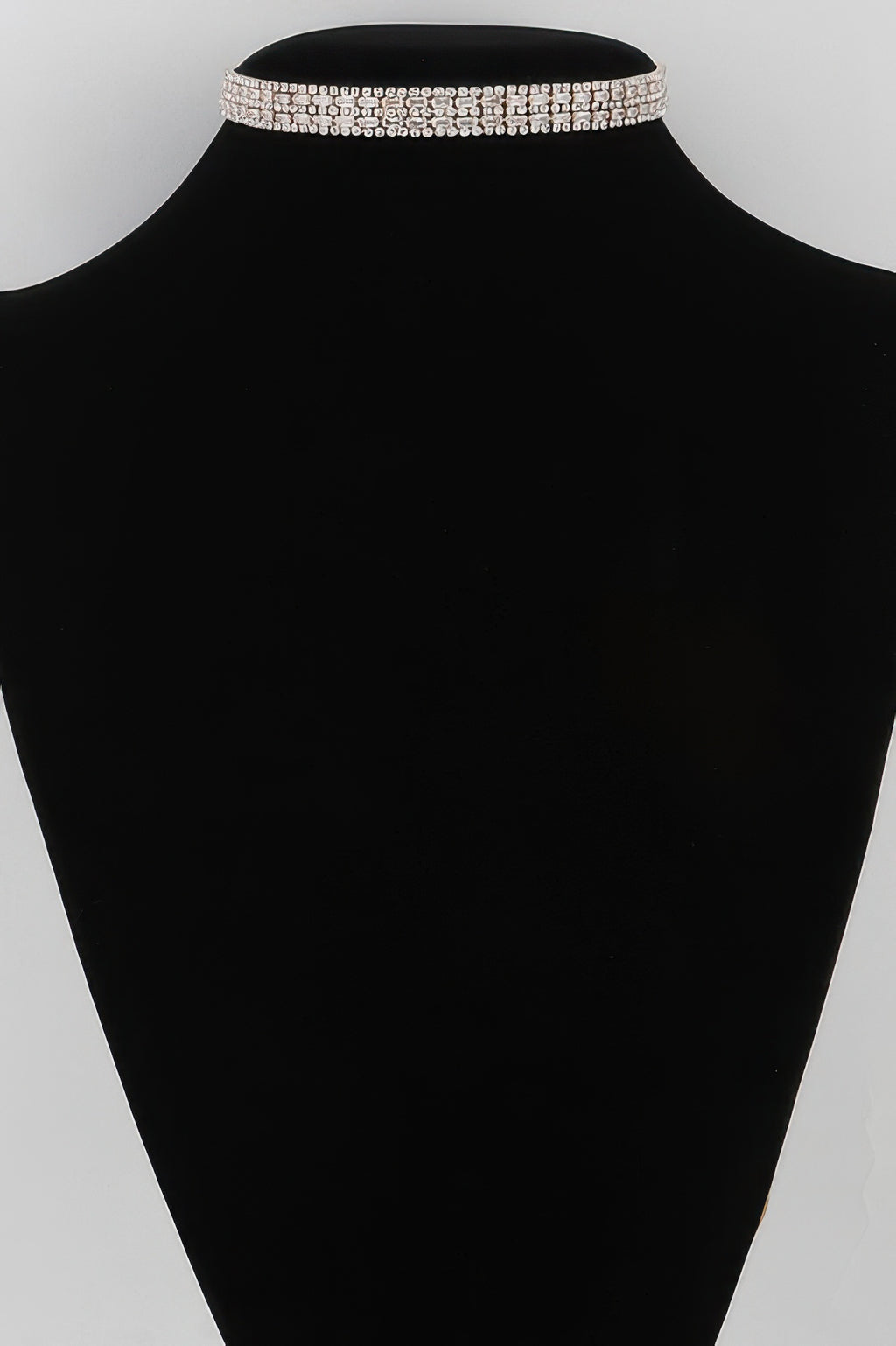 Multi Rhinestone Crystal Choker Necklace - Tigbul's Variety Fashion Shop