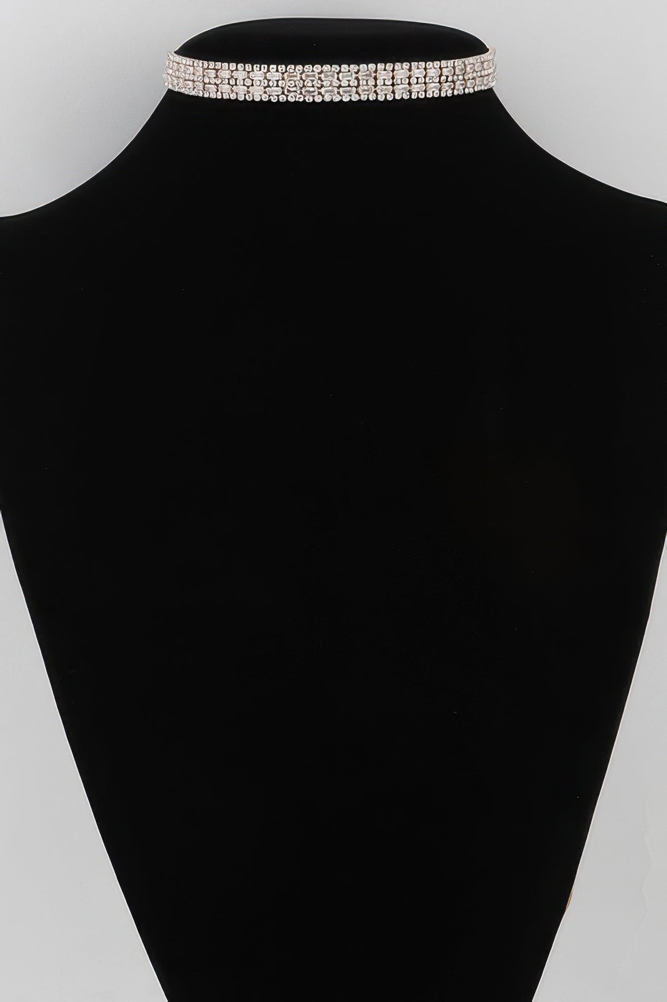 Multi Rhinestone Crystal Choker Necklace - Tigbul's Variety Fashion Shop