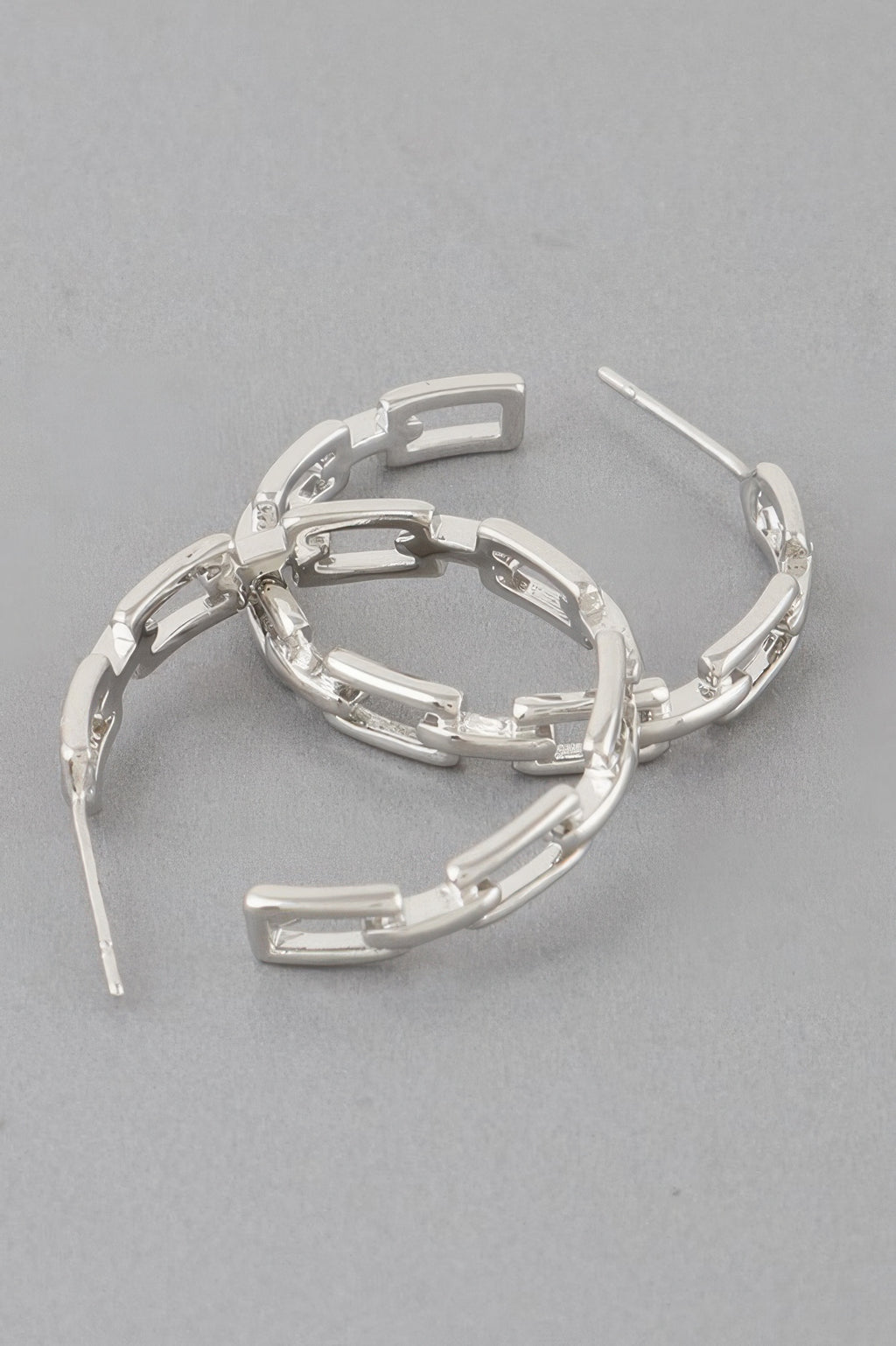 Link Chain Hoop Earrings - Tigbul's Variety Fashion Shop