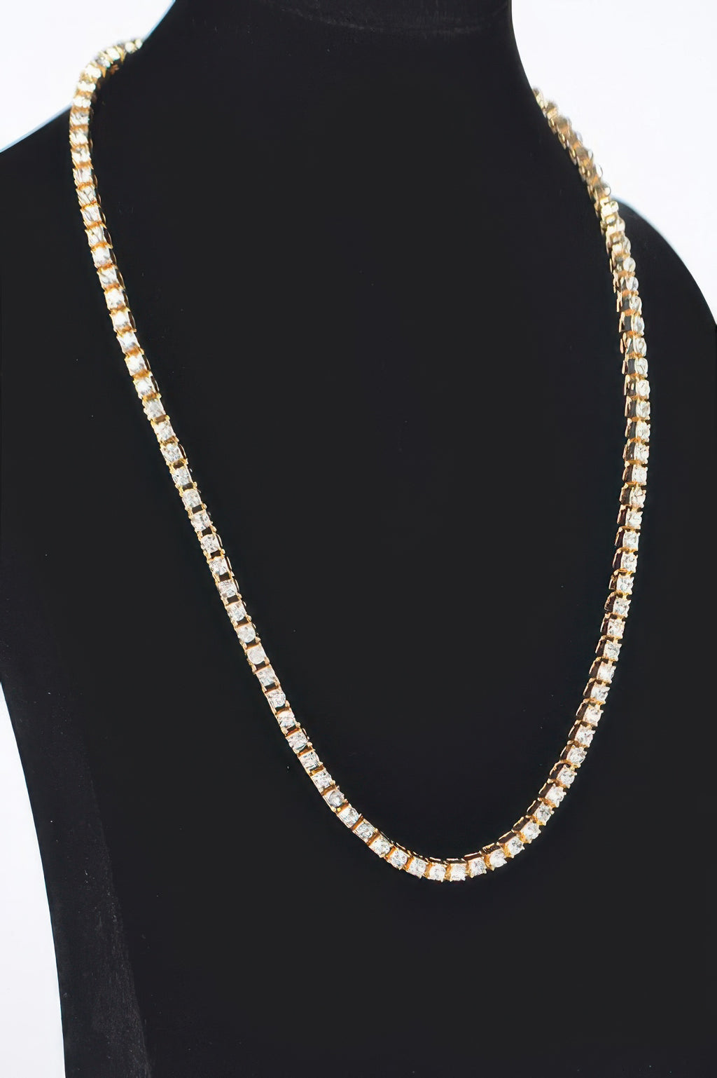 Rhinestone Chain Layered Necklace 60cm - Tigbul's Variety Fashion Shop