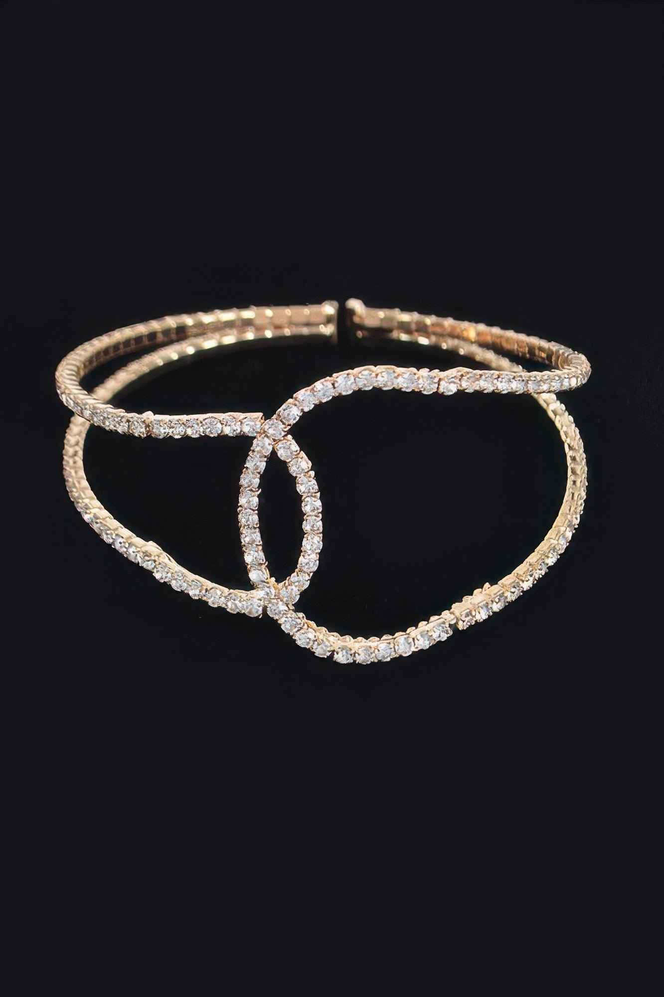 Rhinestone Cuff Bracelet - Tigbul's Variety Fashion Shop