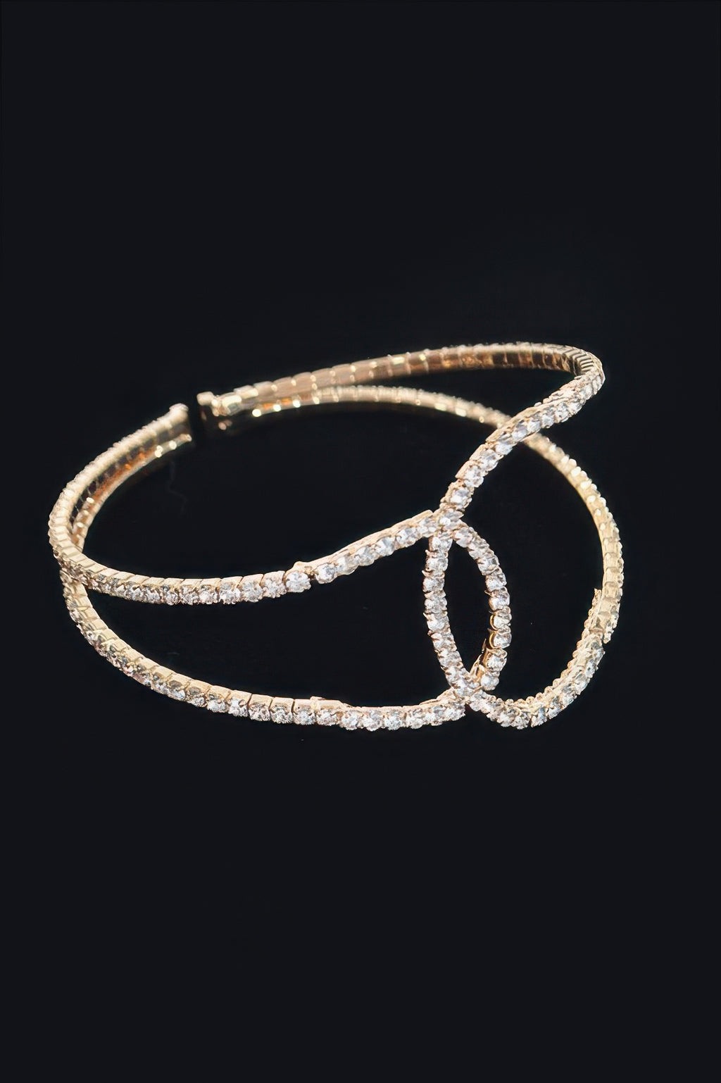 Rhinestone Cuff Bracelet - Tigbul's Variety Fashion Shop