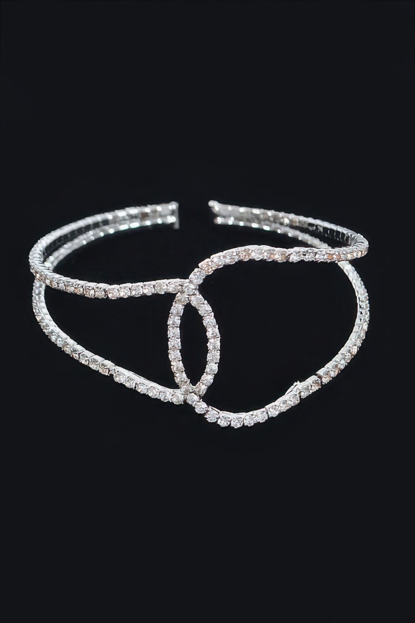 Rhinestone Cuff Bracelet - Tigbul's Variety Fashion Shop