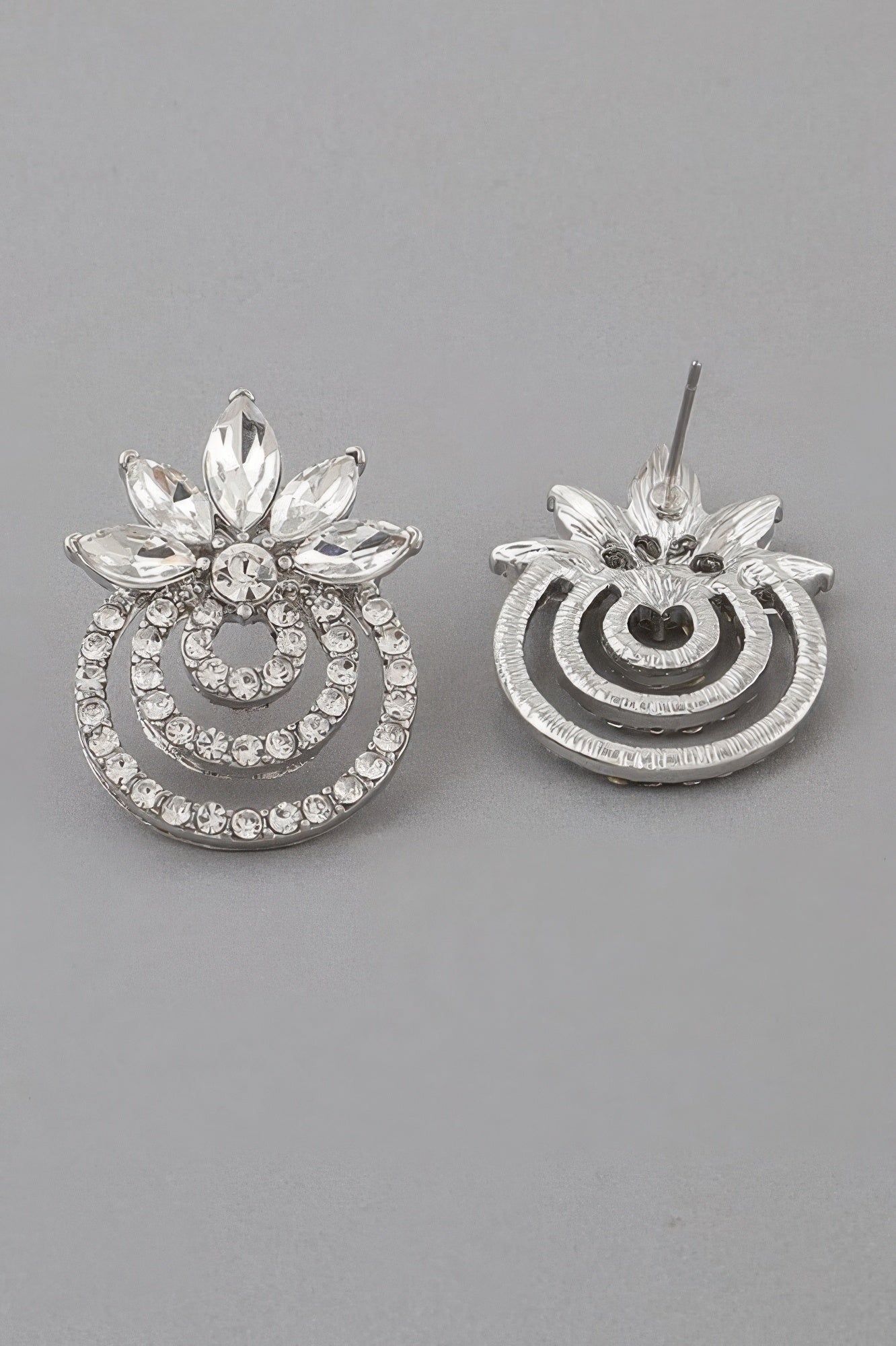 Triple Rhinestone Drop Earrings - Tigbul's Variety Fashion Shop