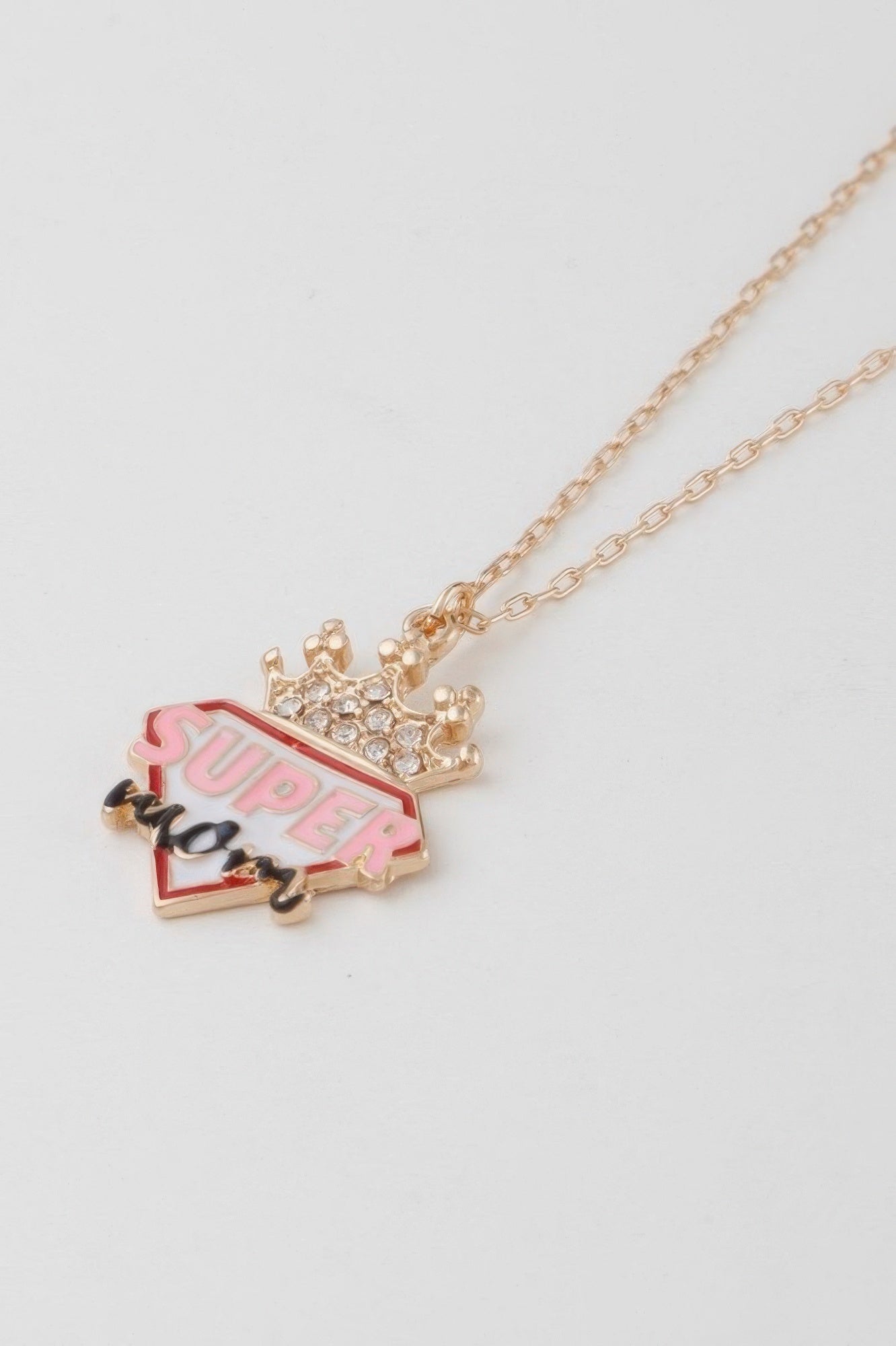 Super Mom Diamond Crown Necklace - Tigbul's Variety Fashion Shop