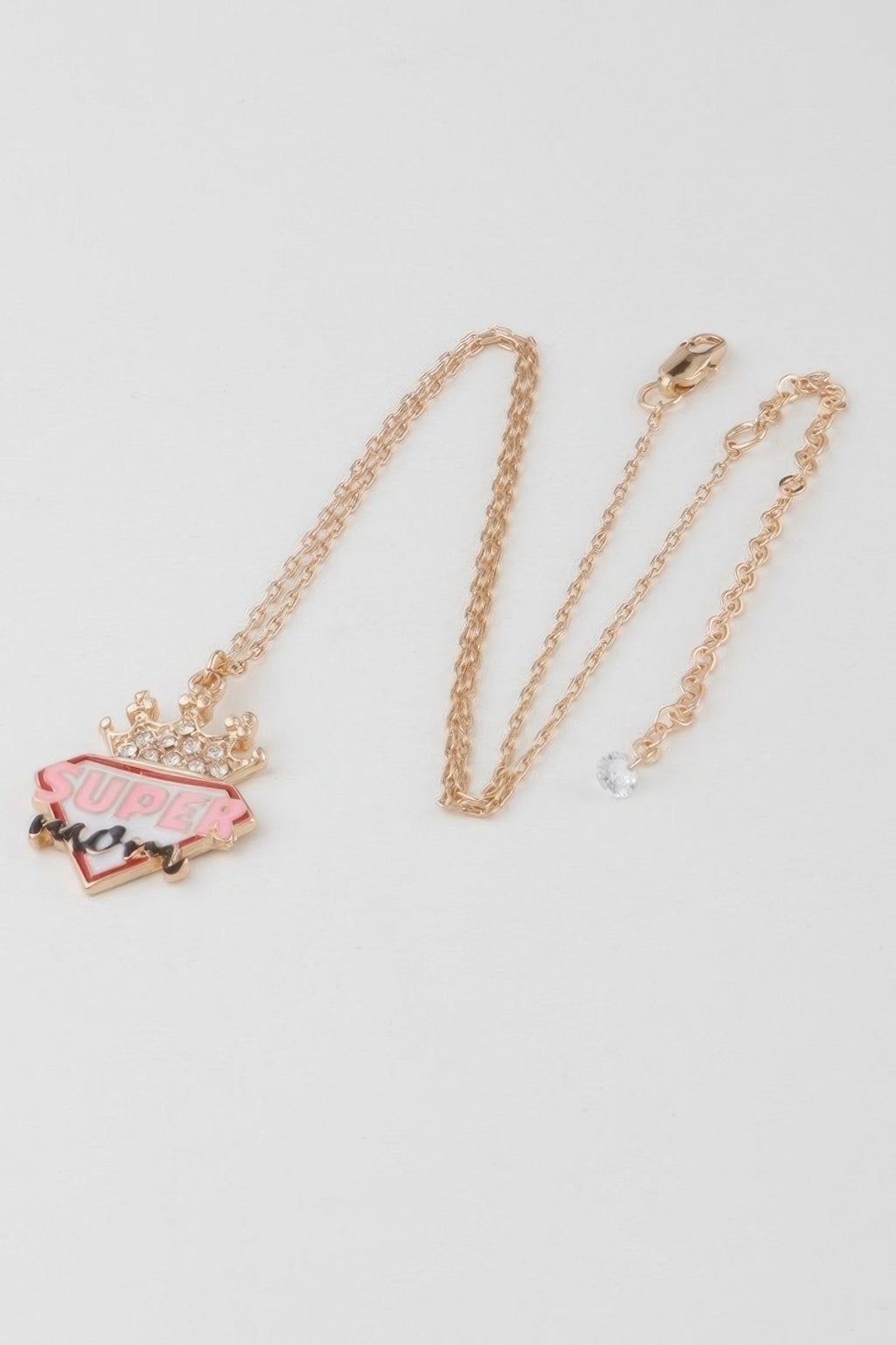 Super Mom Diamond Crown Necklace - Tigbul's Variety Fashion Shop