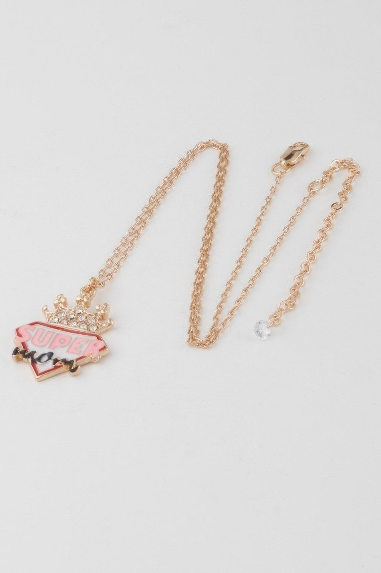 Super Mom Diamond Crown Necklace - Tigbul's Variety Fashion Shop