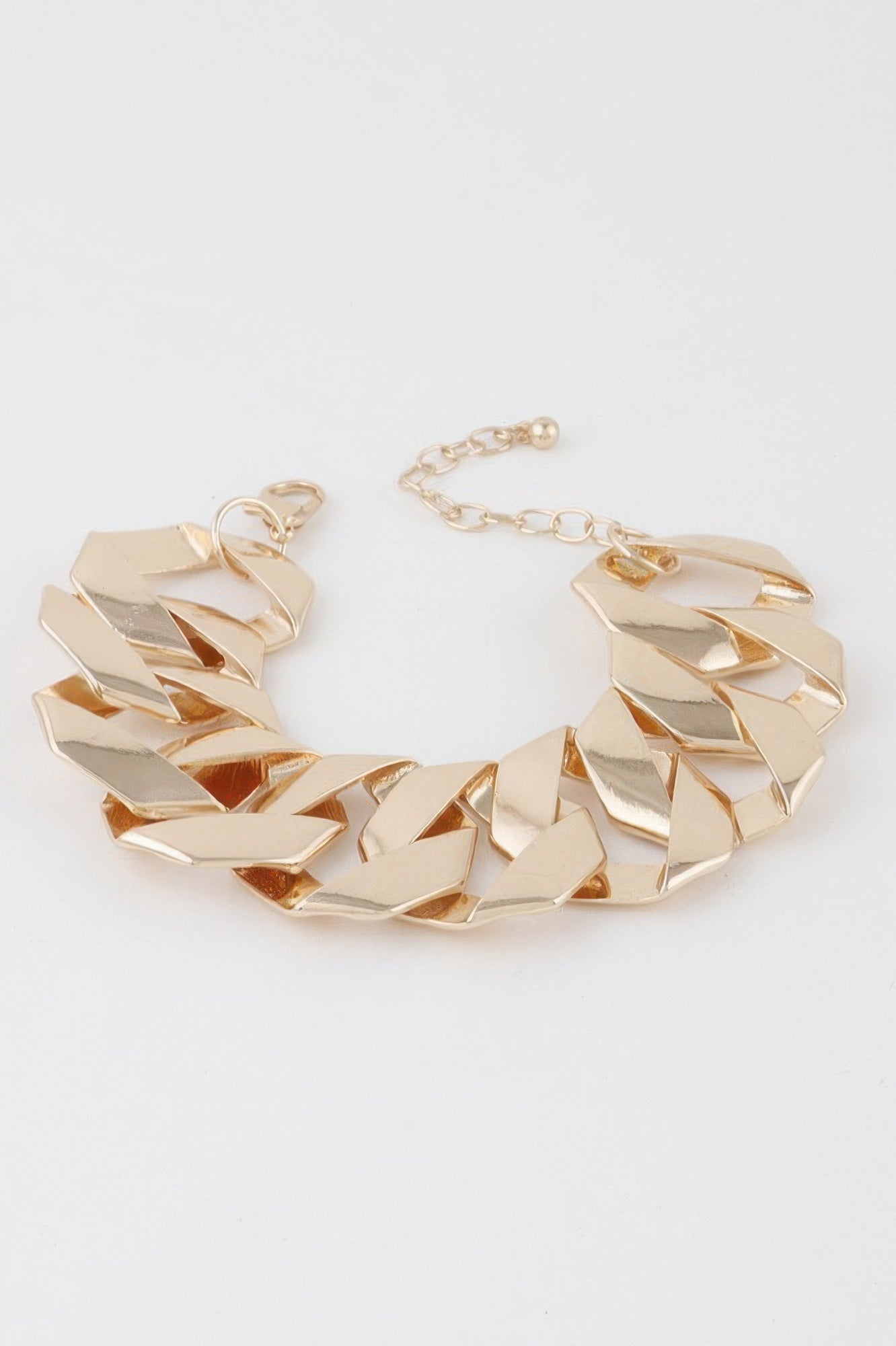 Wide Curb Chain Bracelet - Tigbul's Variety Fashion Shop