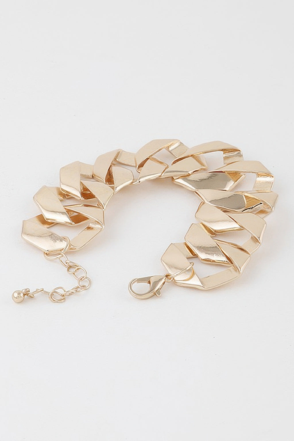 Wide Curb Chain Bracelet - Tigbul's Variety Fashion Shop