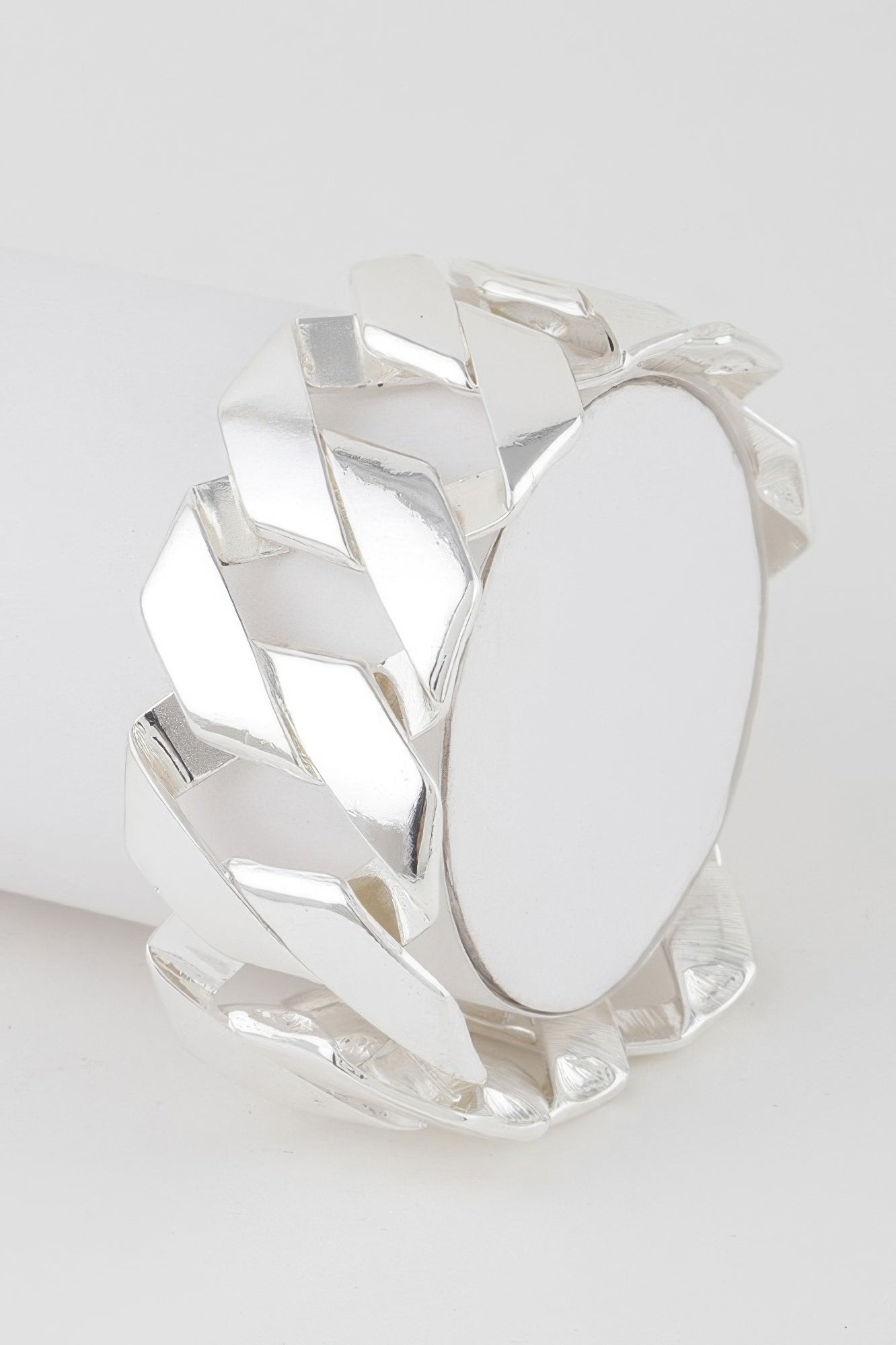 Wide Curb Chain Bracelet - Tigbul's Variety Fashion Shop