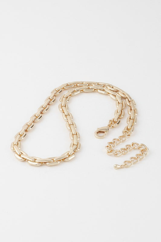 Solid Link Chain Necklace 14" | Tigbuls Variety Fashion