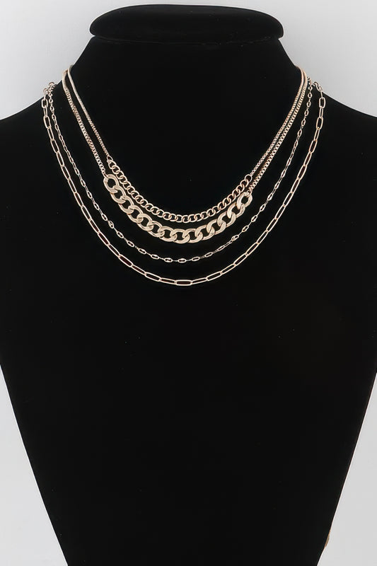 Multi Curb Mariner Chain Necklace - Tigbul's Variety Fashion Shop