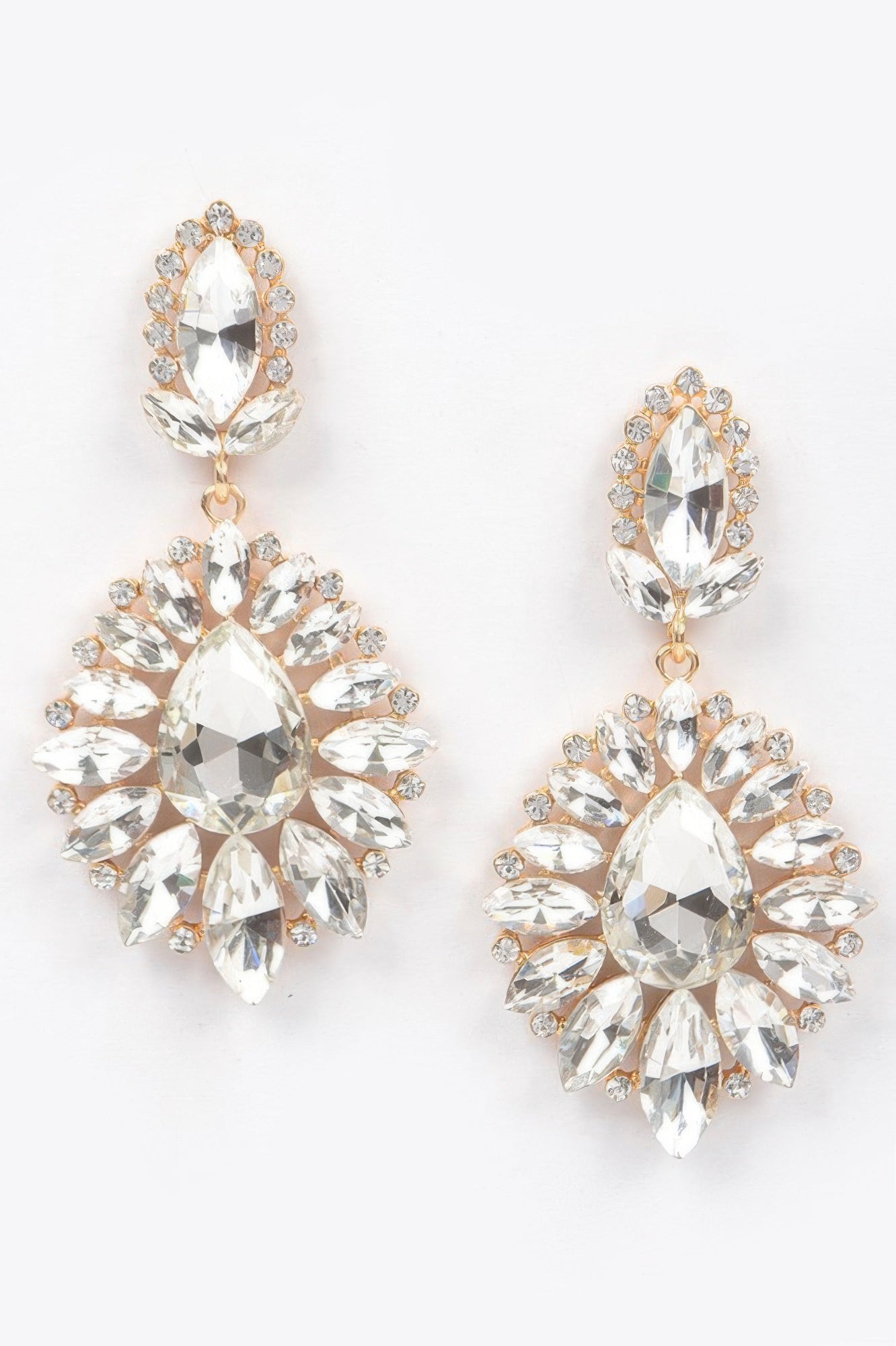 Rhinestone Dangle Earrings - Tigbul's Variety Fashion Shop