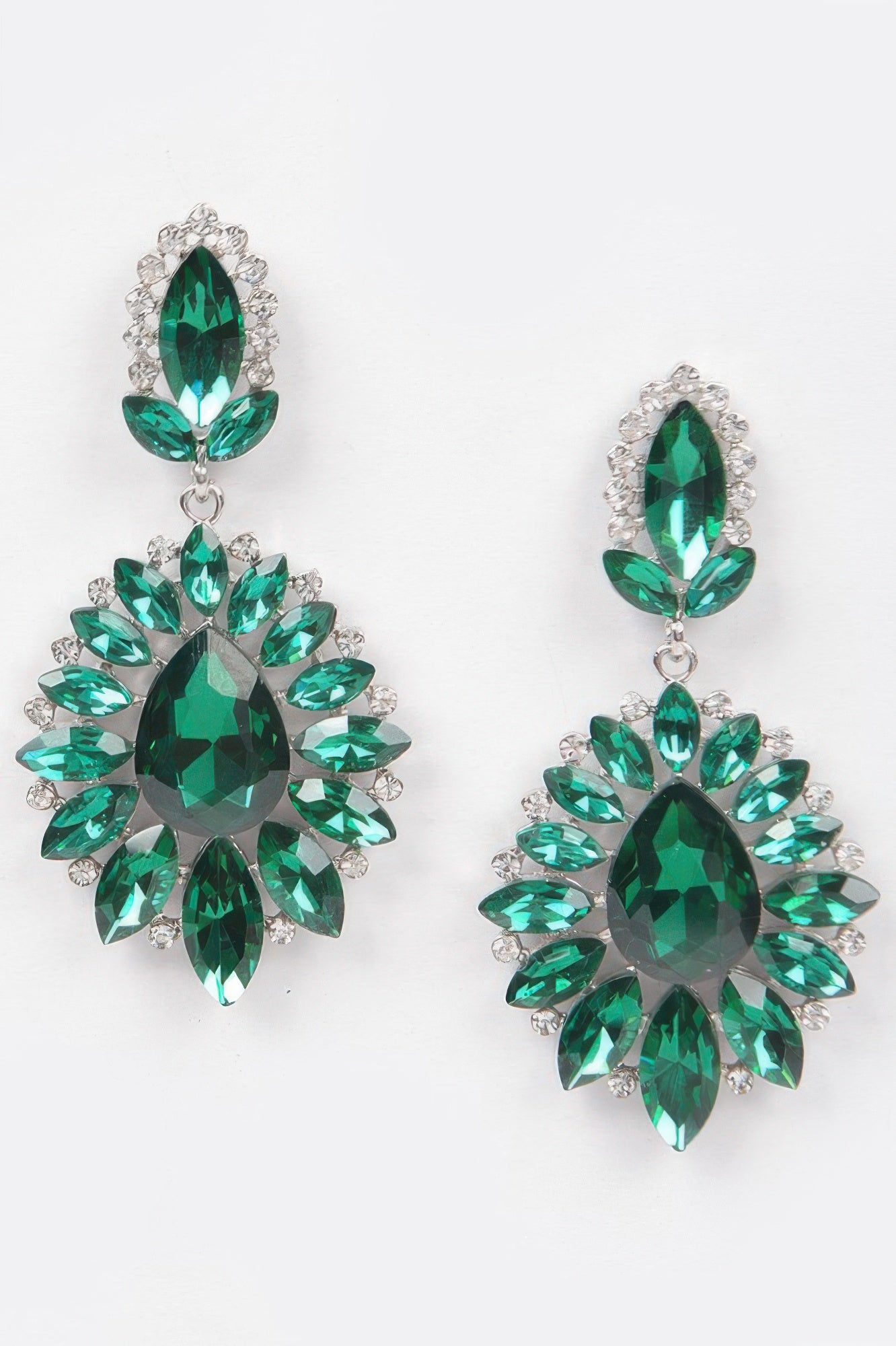 Rhinestone Dangle Earrings - Tigbul's Variety Fashion Shop