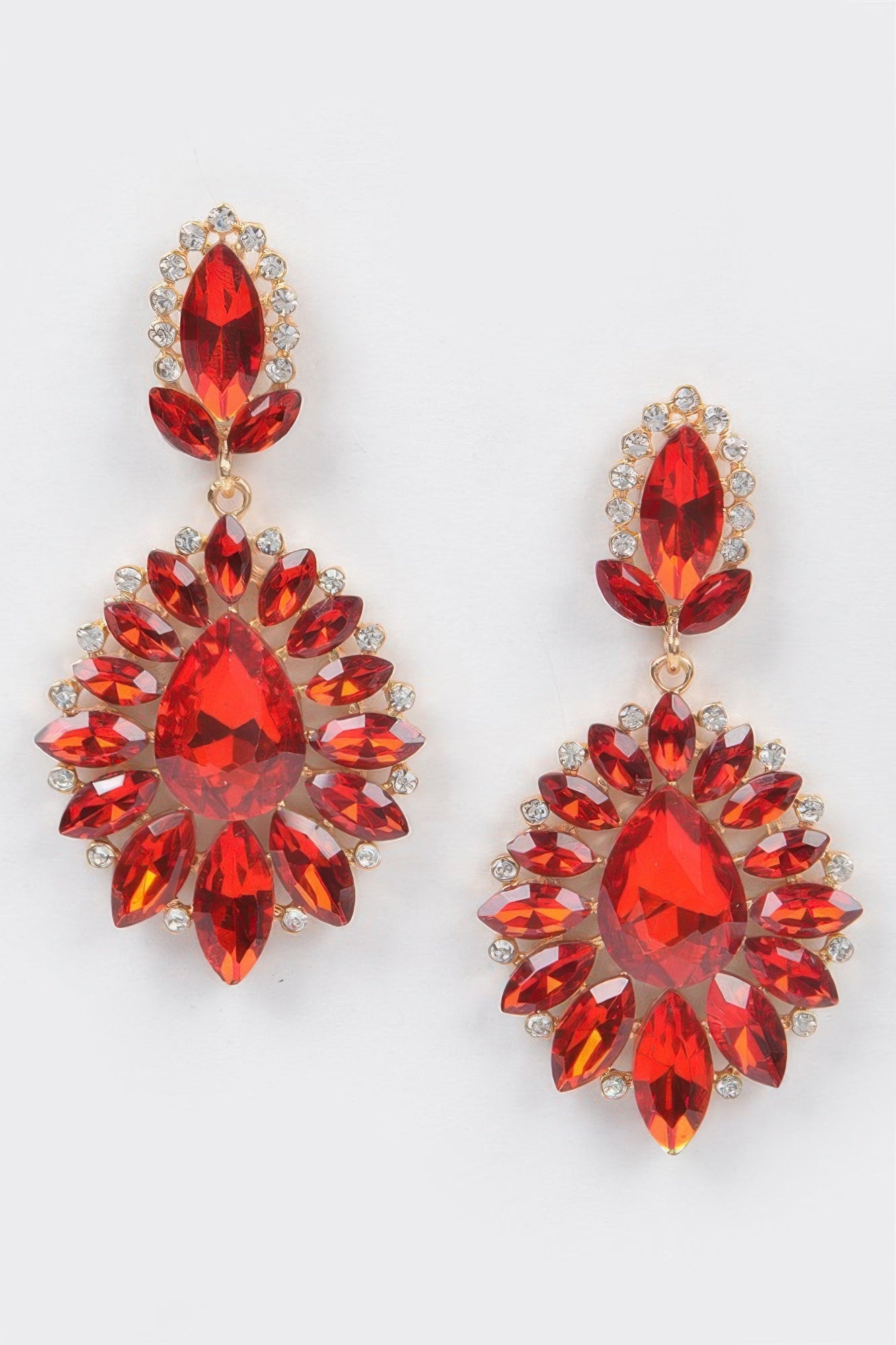 Rhinestone Dangle Earrings - Tigbul's Variety Fashion Shop