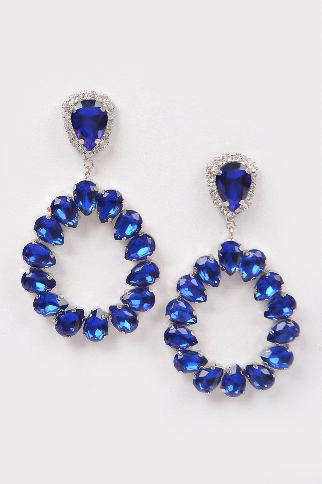 Tear Drop Stone Earrings - Tigbul's Variety Fashion Shop
