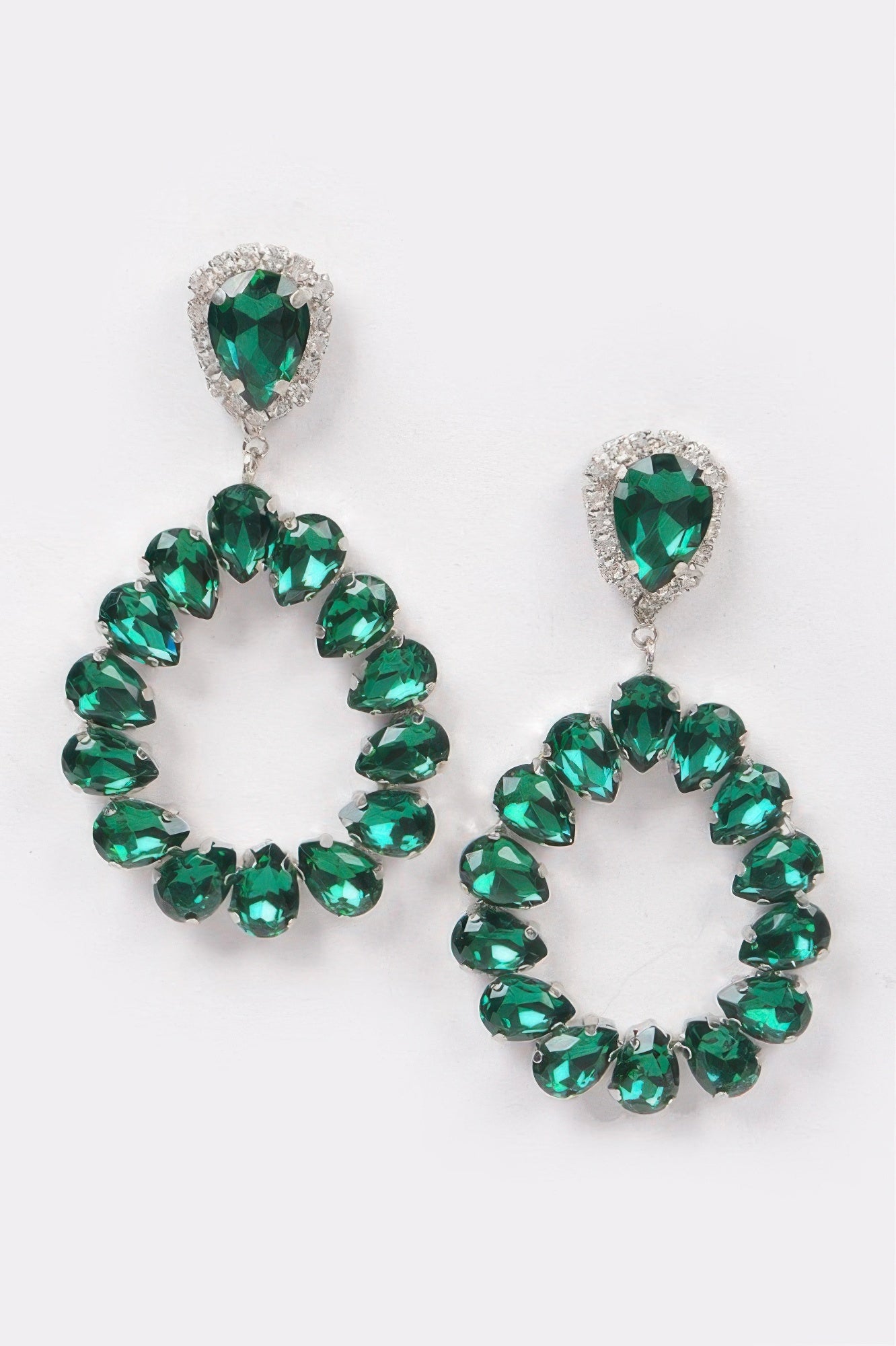 Tear Drop Stone Earrings - Tigbul's Variety Fashion Shop