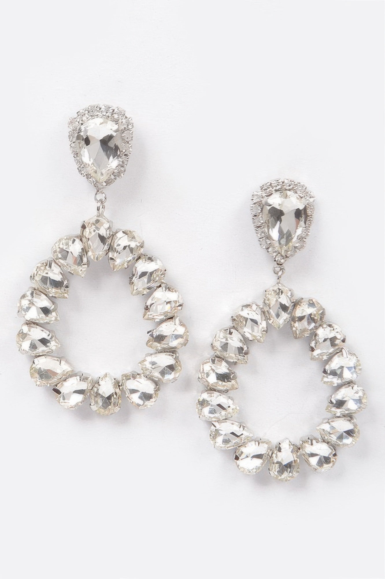 Tear Drop Stone Earrings - Tigbul's Variety Fashion Shop
