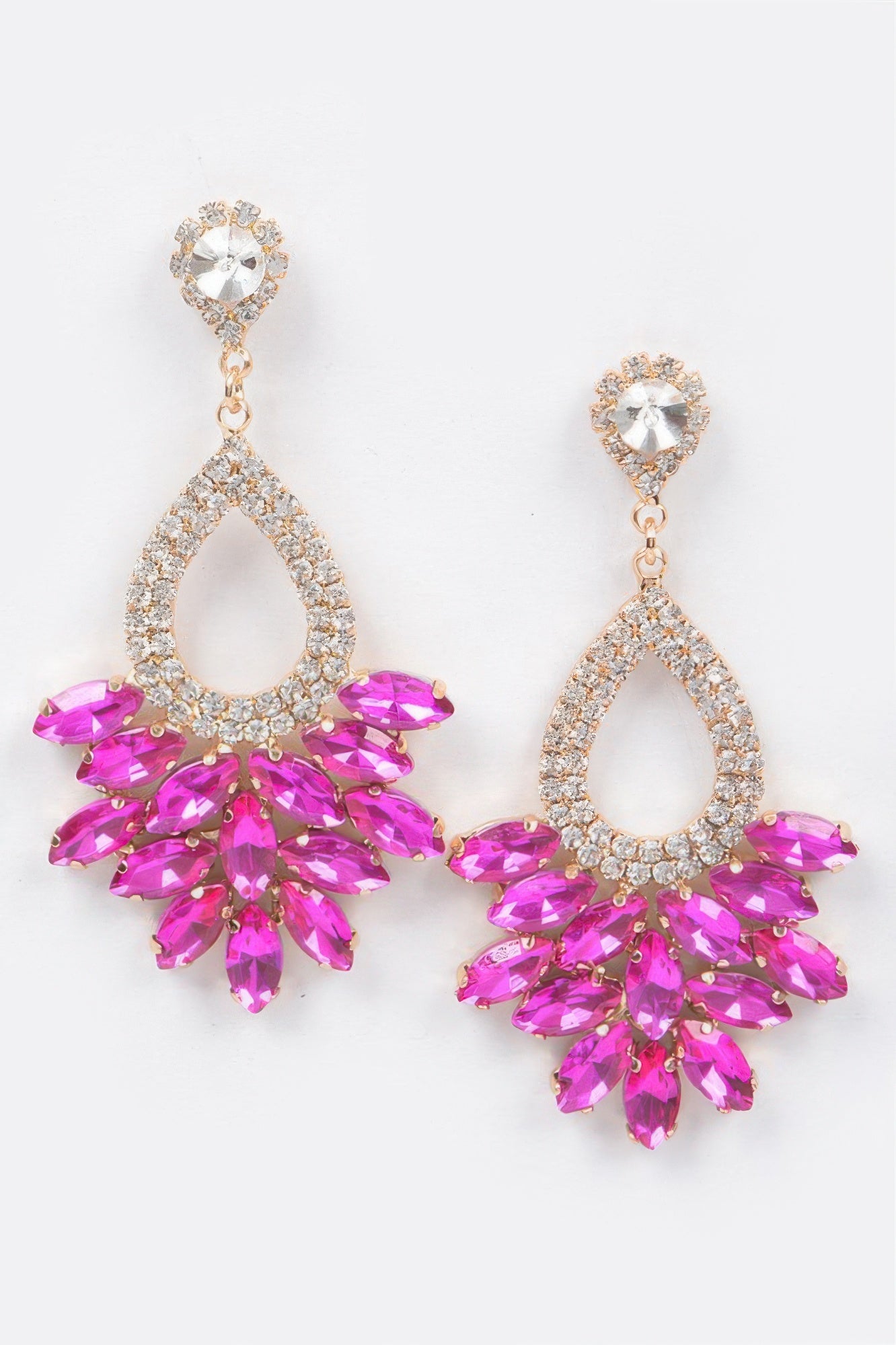 Rhinestone Dangle Earring - Tigbul's Variety Fashion Shop